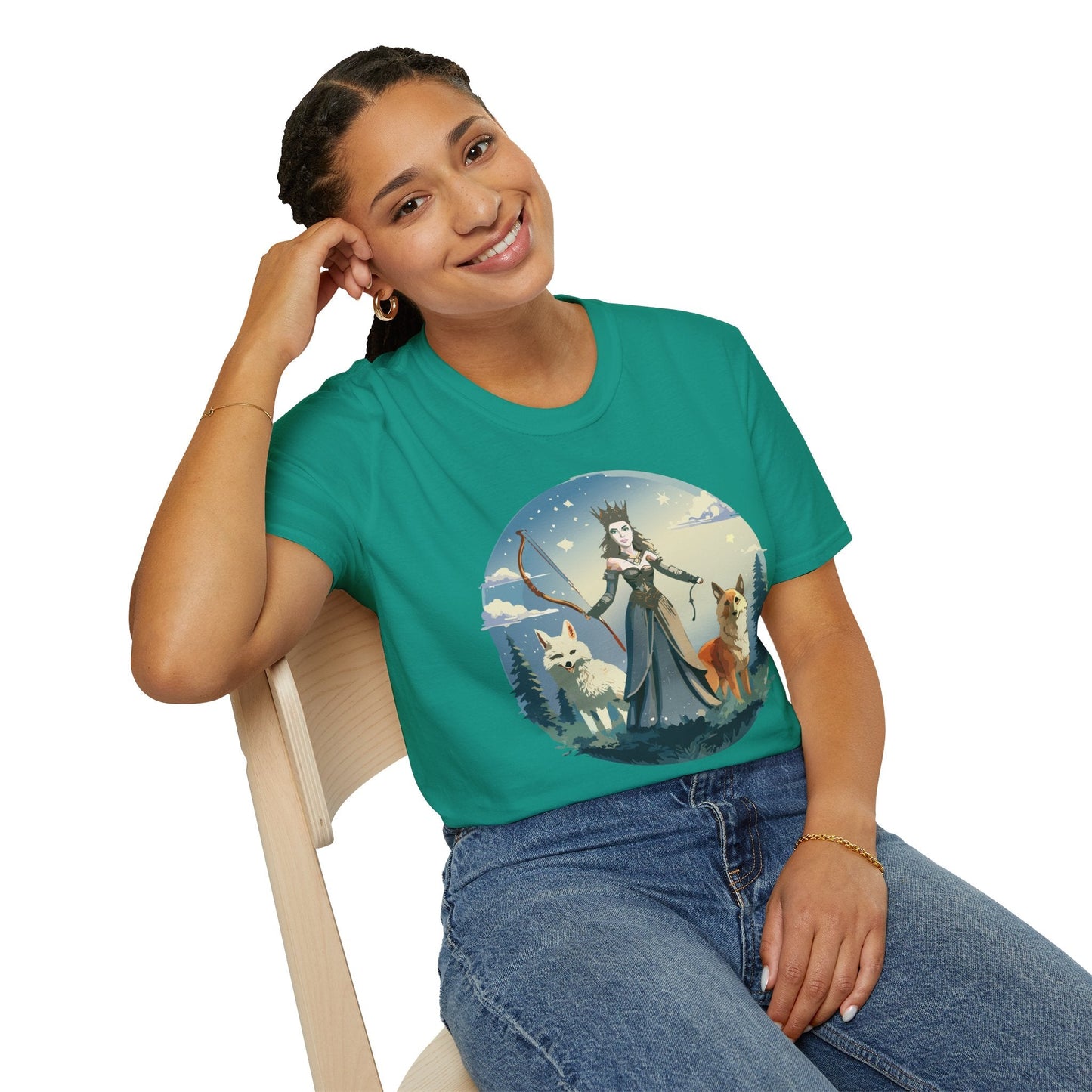 Women Graphic T Shirt Art Design Tee Unisex Softstyle Cotton Gildan 64000 Premium Comfort