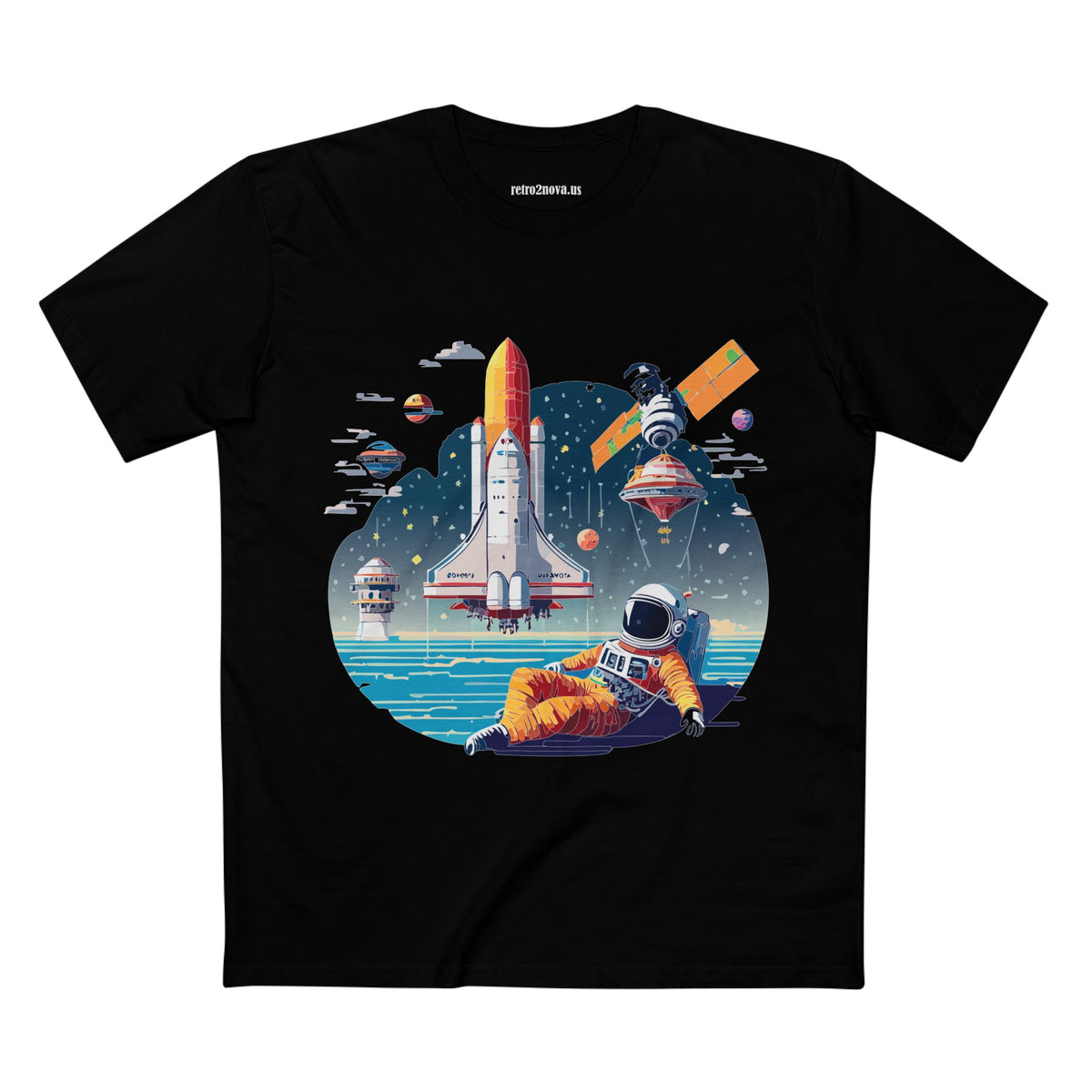 Cosmos Astronaut Graphic Tee Staple Unisex 100 Cotton Tee Shirt - CS-35