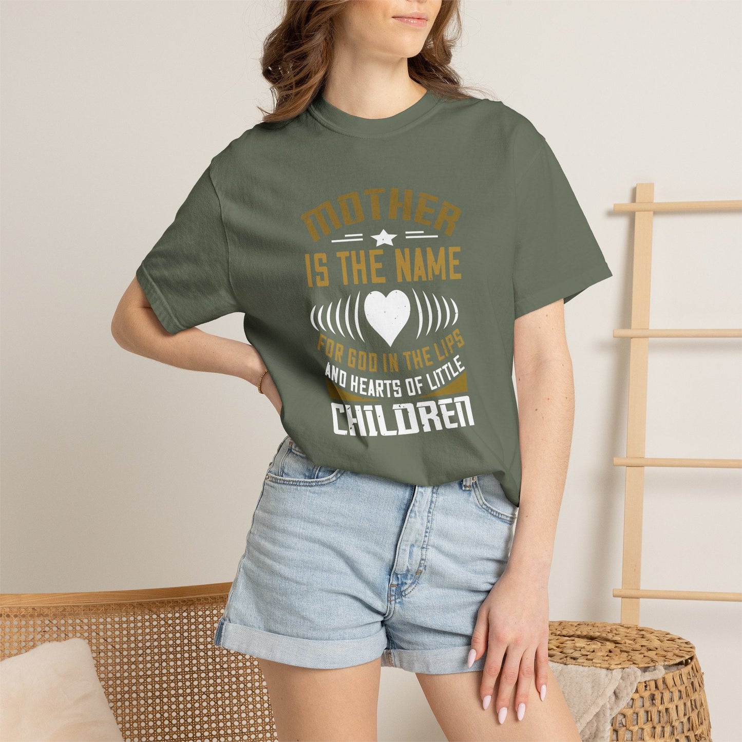 Mom T-shirt Mother Day Mama Tee Unisex Comfort Colors Garment-Dyed Cotton h83