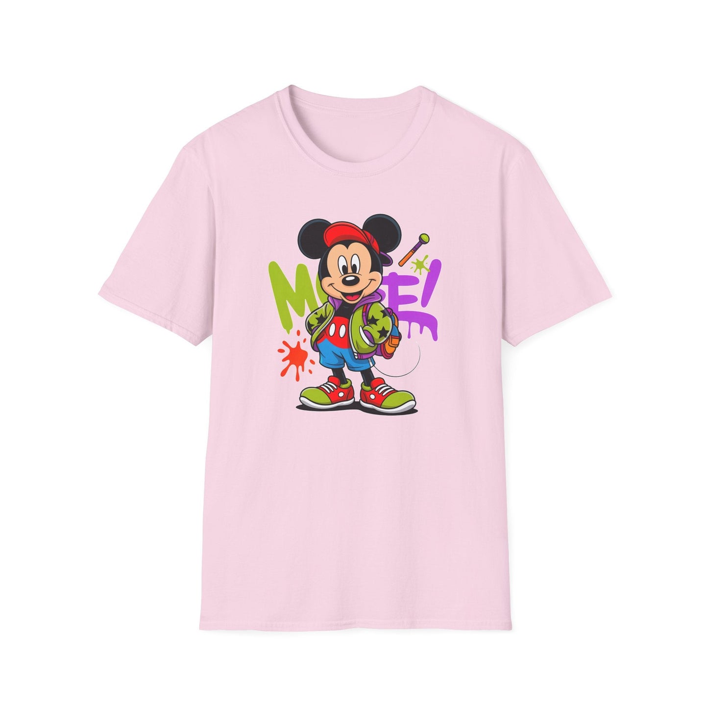 Unisex Cartoon T Shirt with Animation Design Funny Animals Tee Gildan Softstyle 64000