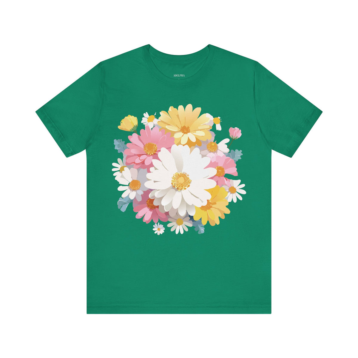 Floral Graphic Tee Shirt - Bella+Canvas Unisex 100 Cotton 33