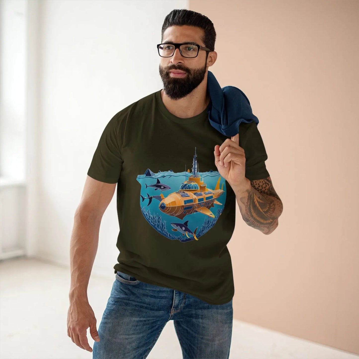 Ocean Coast Graphic Unisex 100 Cotton Staple Tee 16