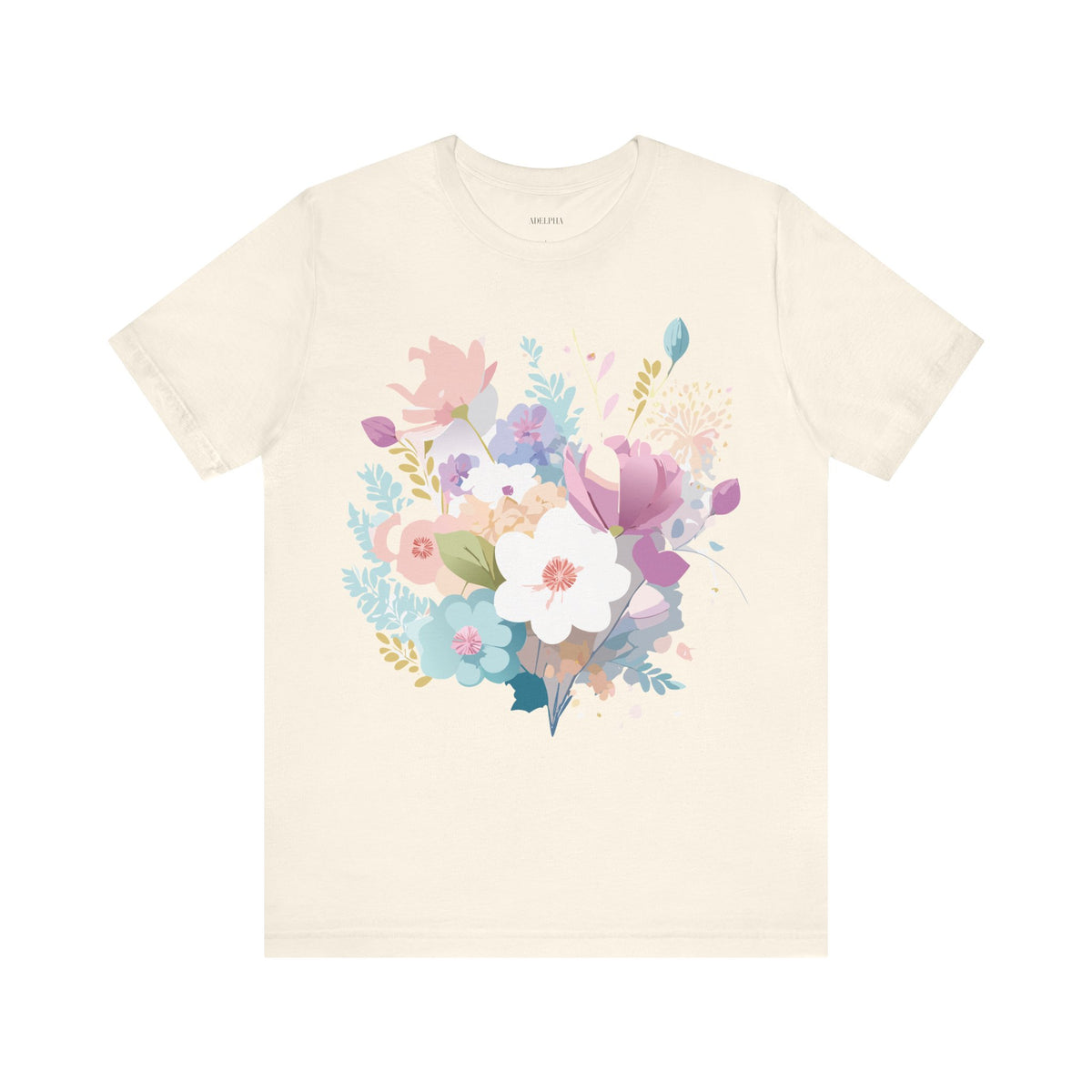 Floral Graphic Tee Shirt - Bella+Canvas Unisex 100 Cotton 42