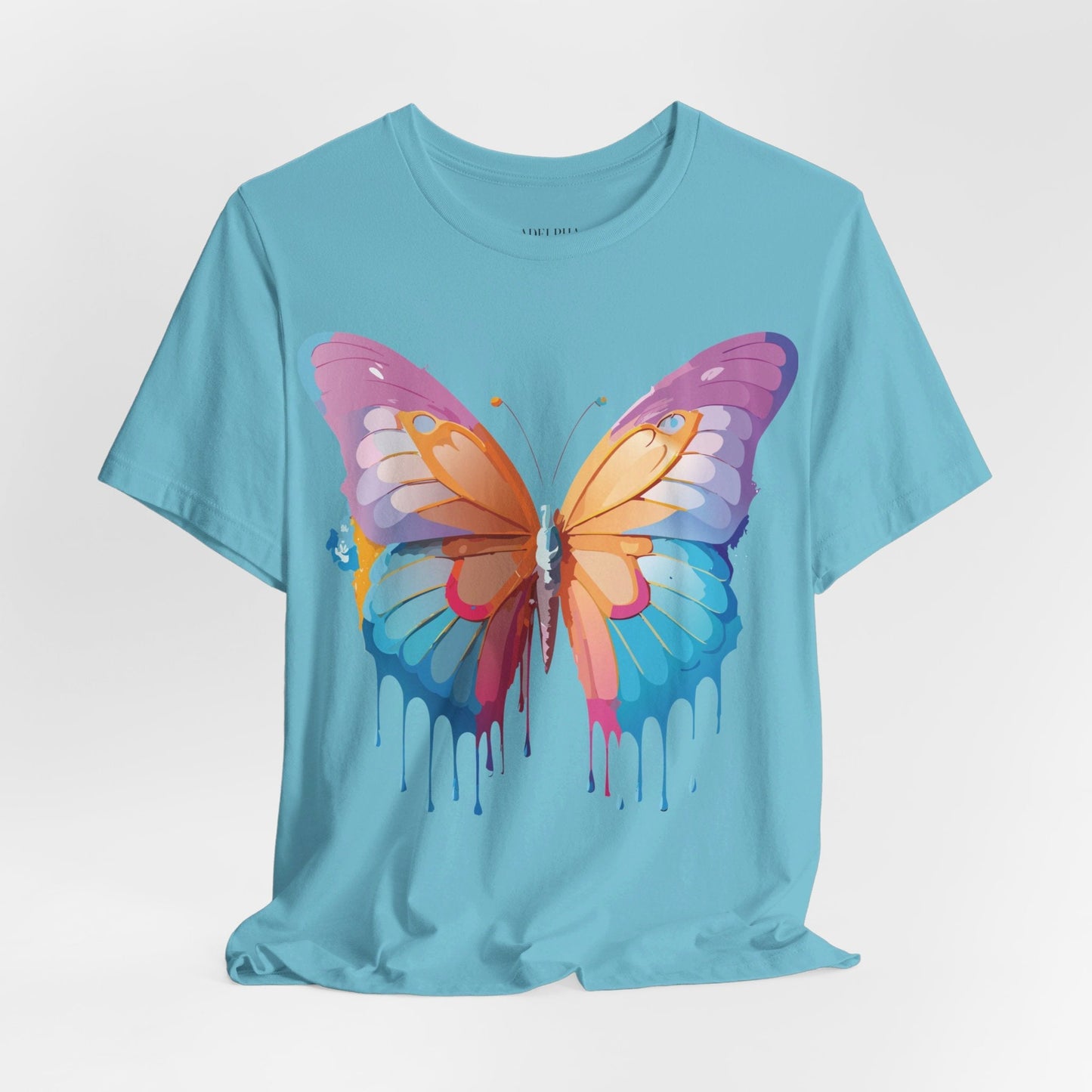 Butterfly Graphic Unisex 100 Cotton Lightweight Vintage Design Jersey Tee 91