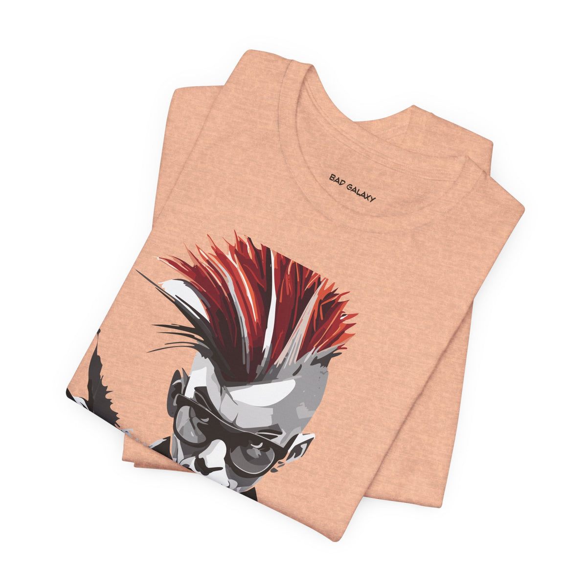 Punk Rock Graphic Unisex Cotton Bella+Canvas Tee with Art Design b35