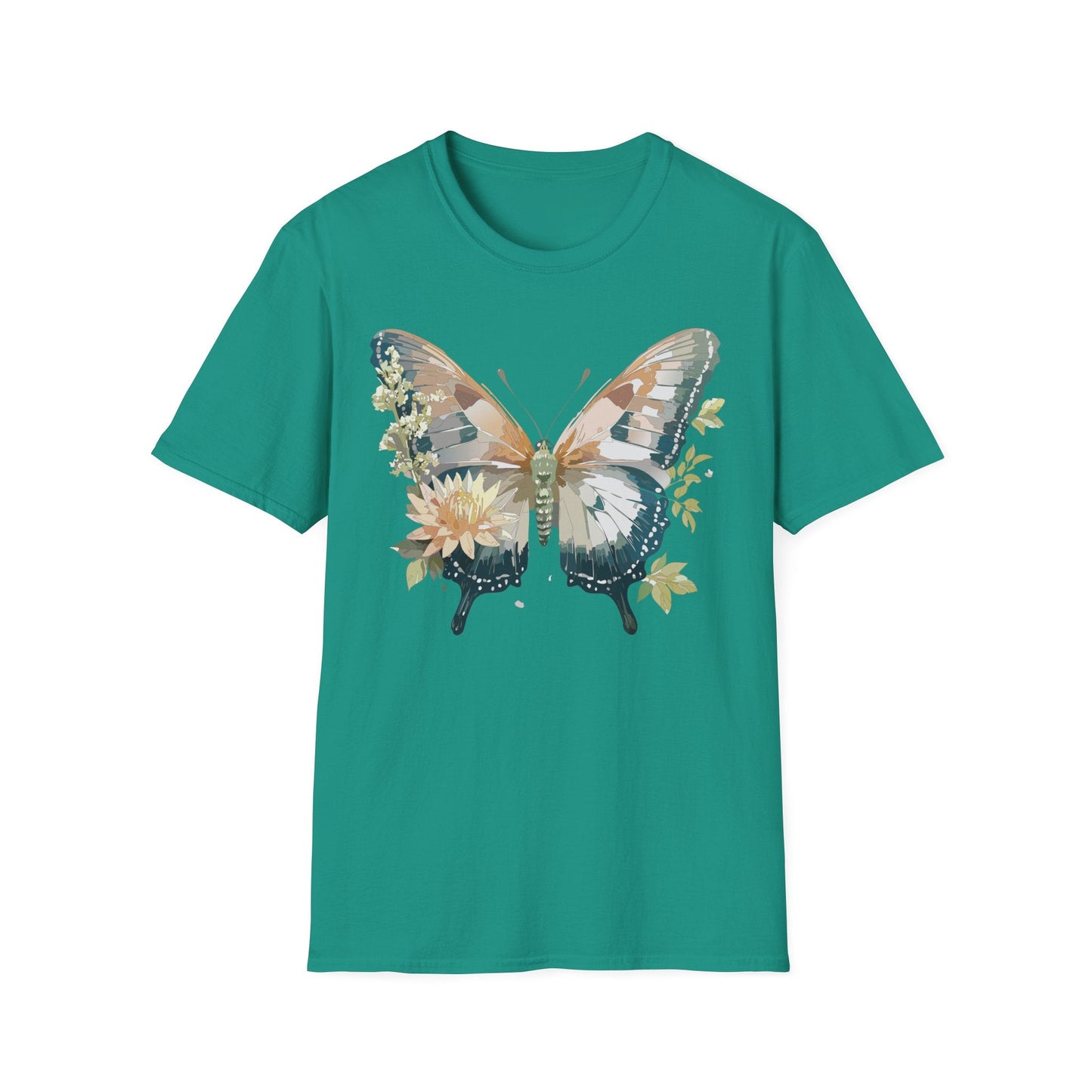 Unisex Butterfly Shirt Monarch Butterfly Tee Softstyle Gildan 64000 100 Cotton Breathable