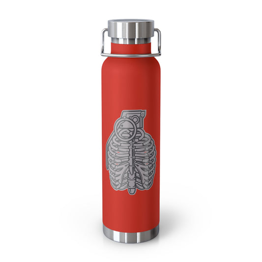 22oz Copper Insulated Water Bottle with Cartoon Design - CV90