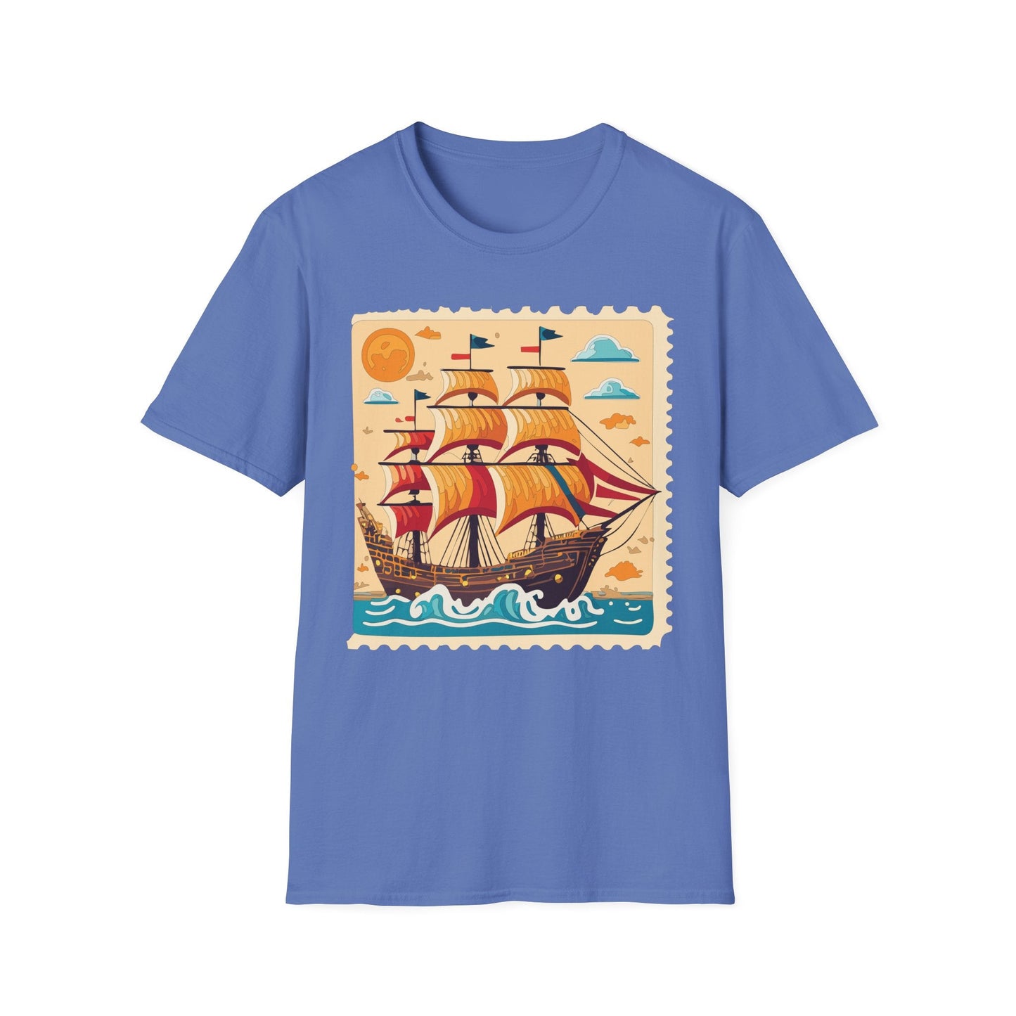 Ship T Shirts Frigate T Shirts Vessel Tee Shirt Unisex Gildan Softstyle 64000 Comfort Fit