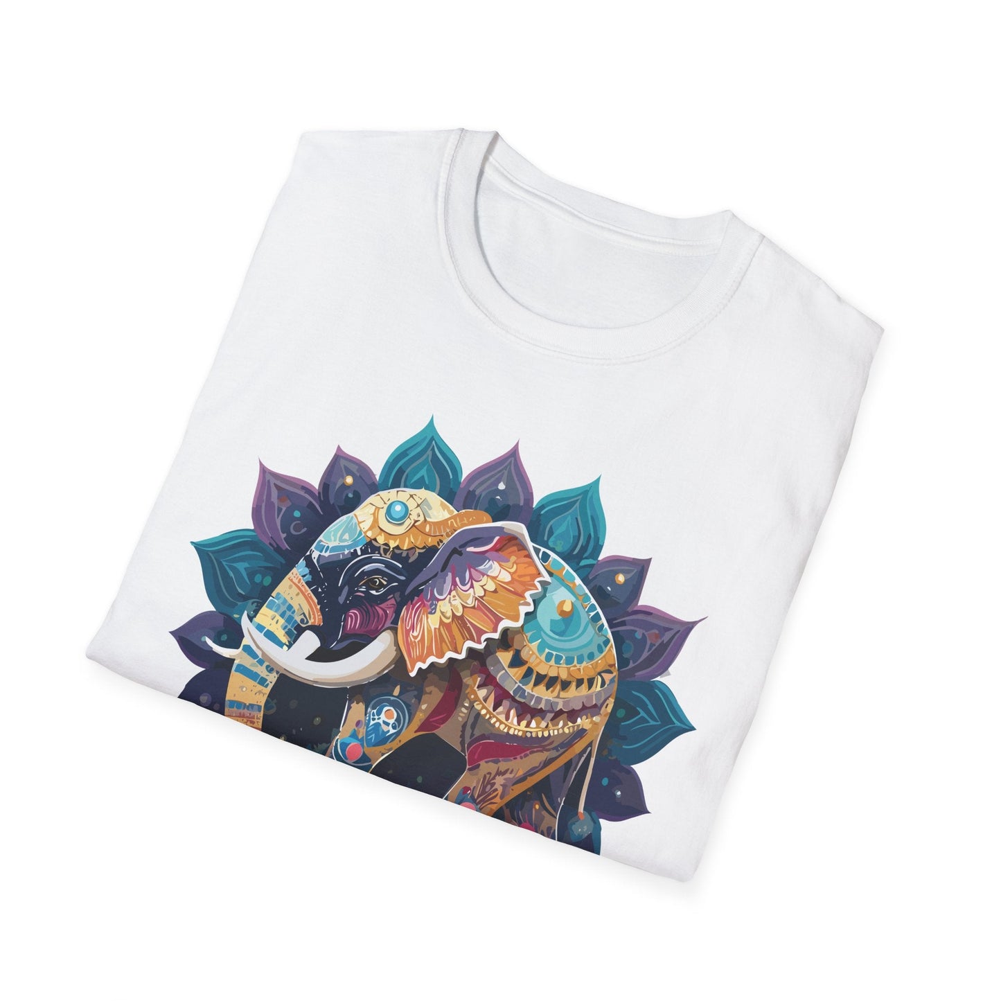 Elephant T Shirt Unisex Softstyle Cotton Tee Gildan 64000 Comfortable Everyday Wear