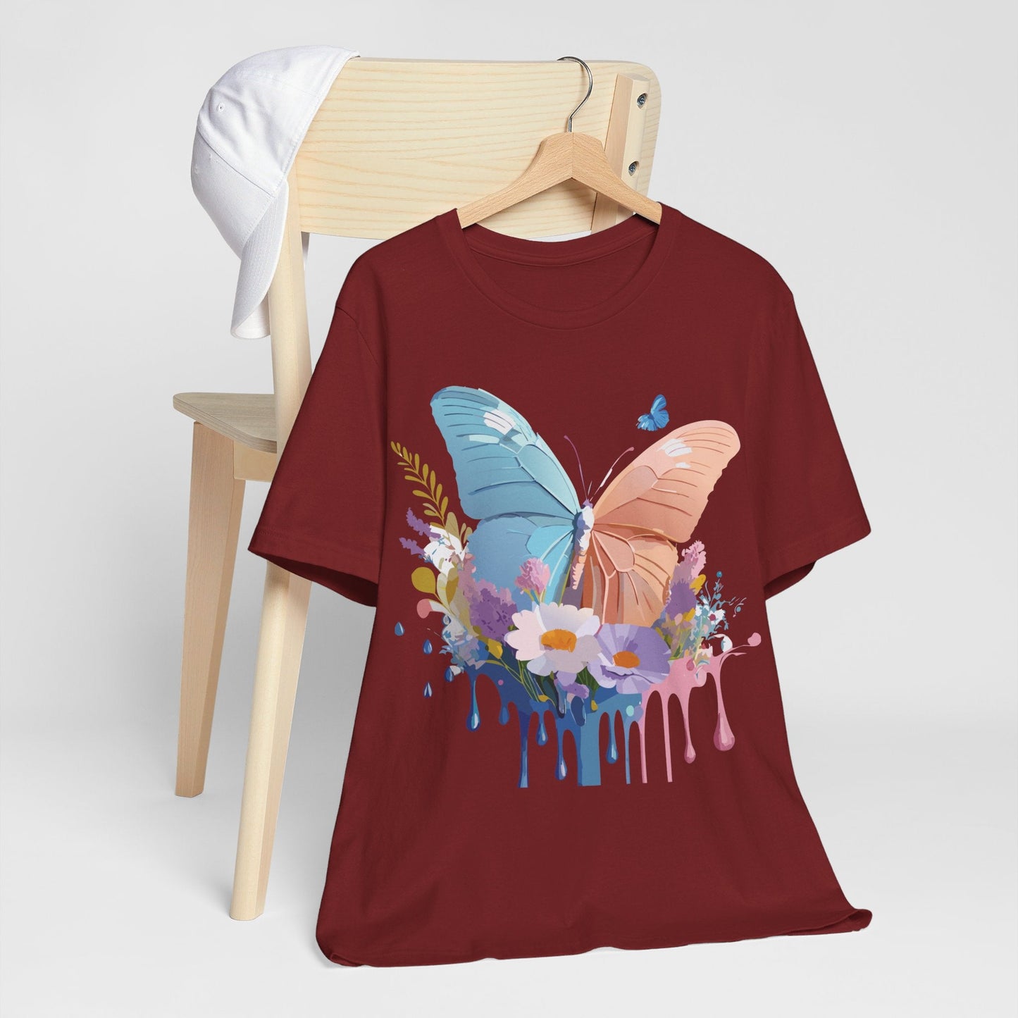 Butterfly Graphic Tee Adelpha Unisex Short Sleeve Art Design