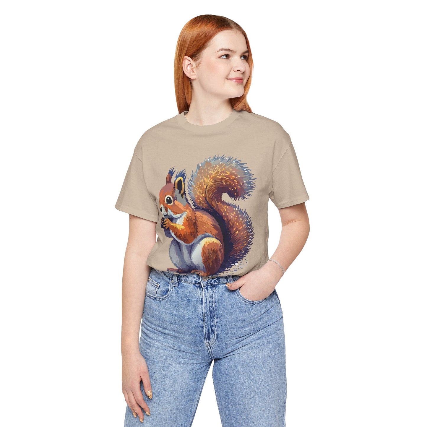 Unisex Animal Print Tee Shirt With Wild Animals Artwork Gildan Softstyle 64000 Cotton