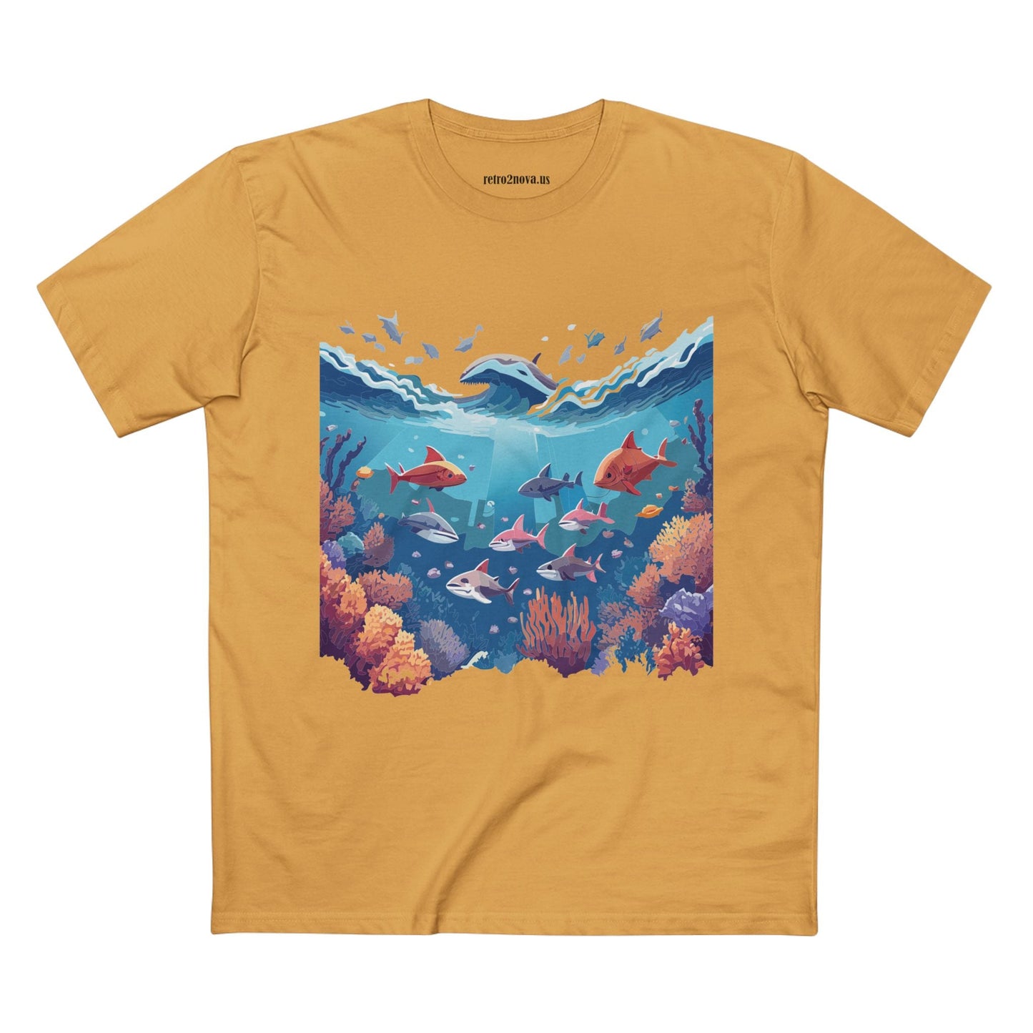 Ocean Shirt Ocean Pacific OP2 Unisex Premium Cotton Art Tee With Original Design Retro2Nova