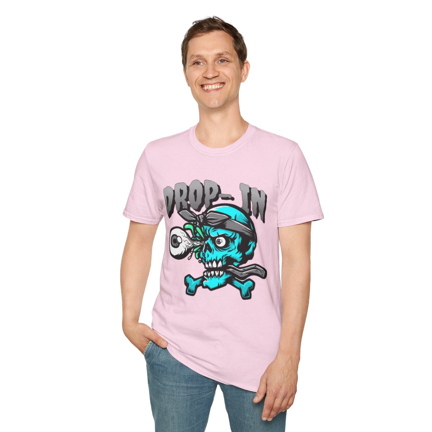 Unisex Skull T Shirt Skeleton Shirt With Skull Artwork Gildan Softstyle 64000 Cotton Tee