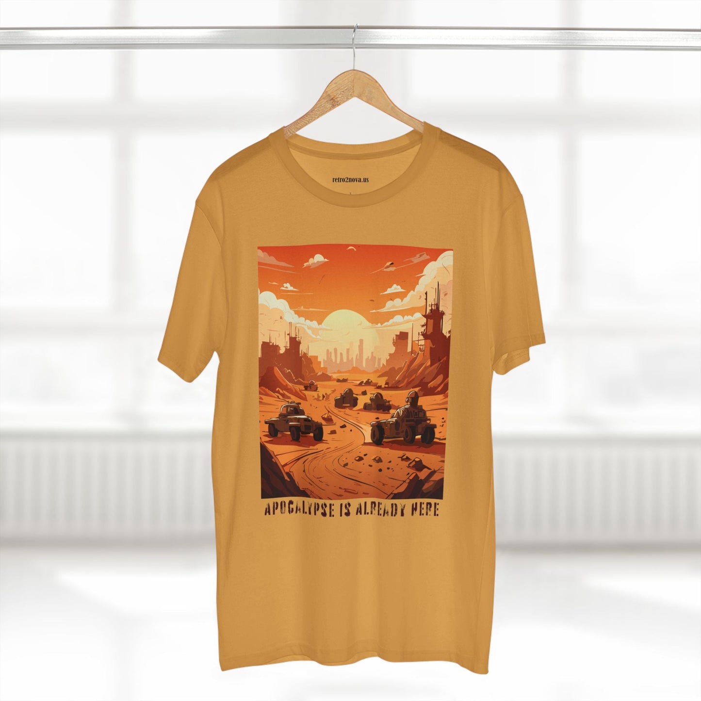 Retro2Nova Cataclysm Doomsday Unisex Premium Cotton Tee With Original Art Design