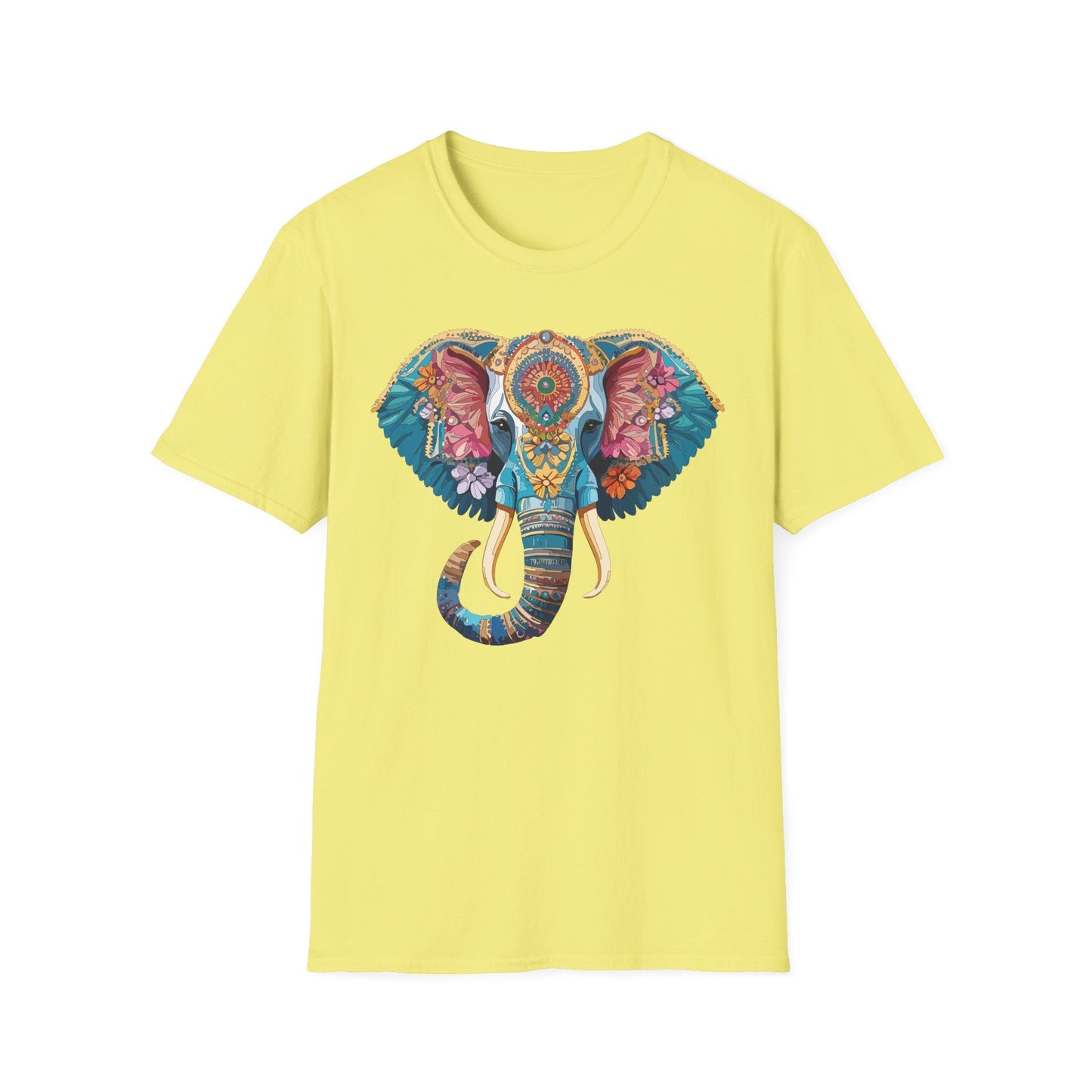 Unisex Elephant Graphic T Shirt Cartoon Elephant Tee Gildan Softstyle 64000 Premium Cotton