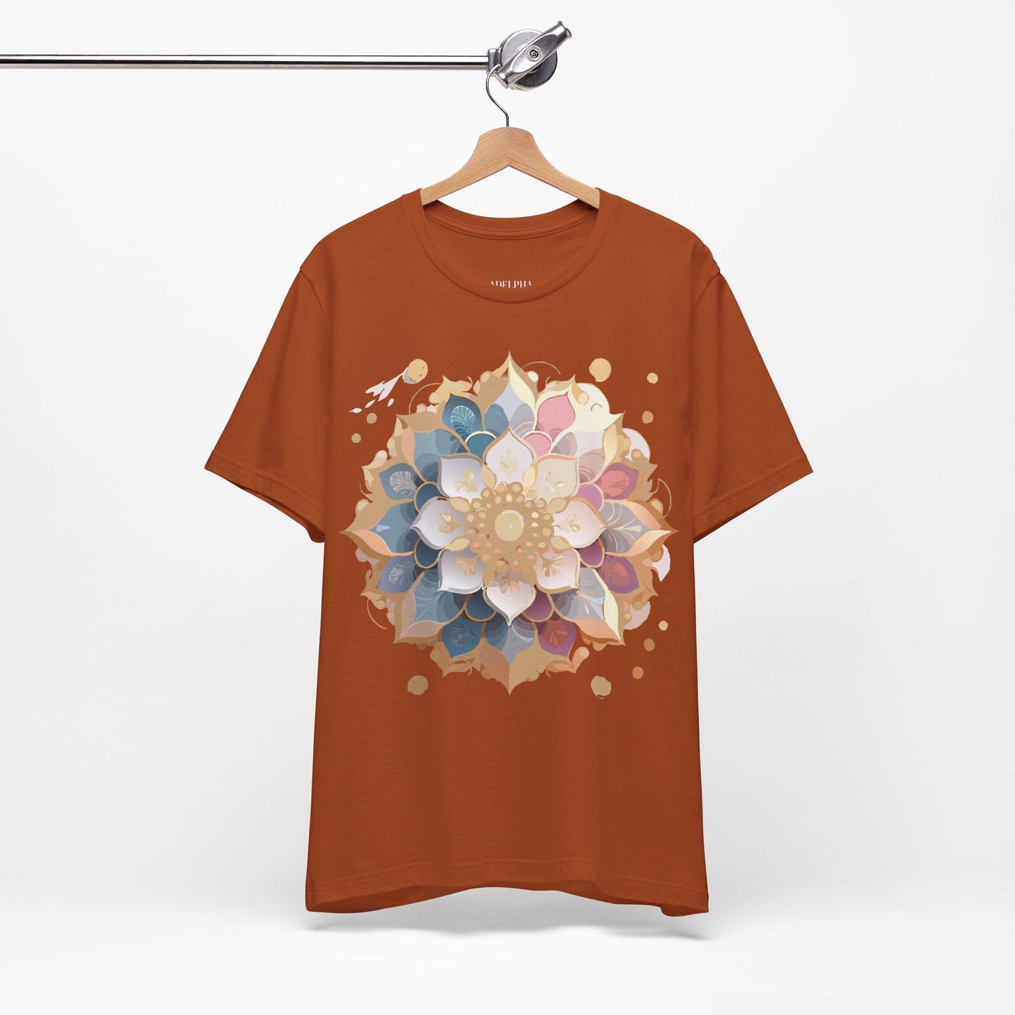 Mandala Graphic Tee Unisex Jersey Short Sleeve From Adelpha Vintage Inspired Artwork