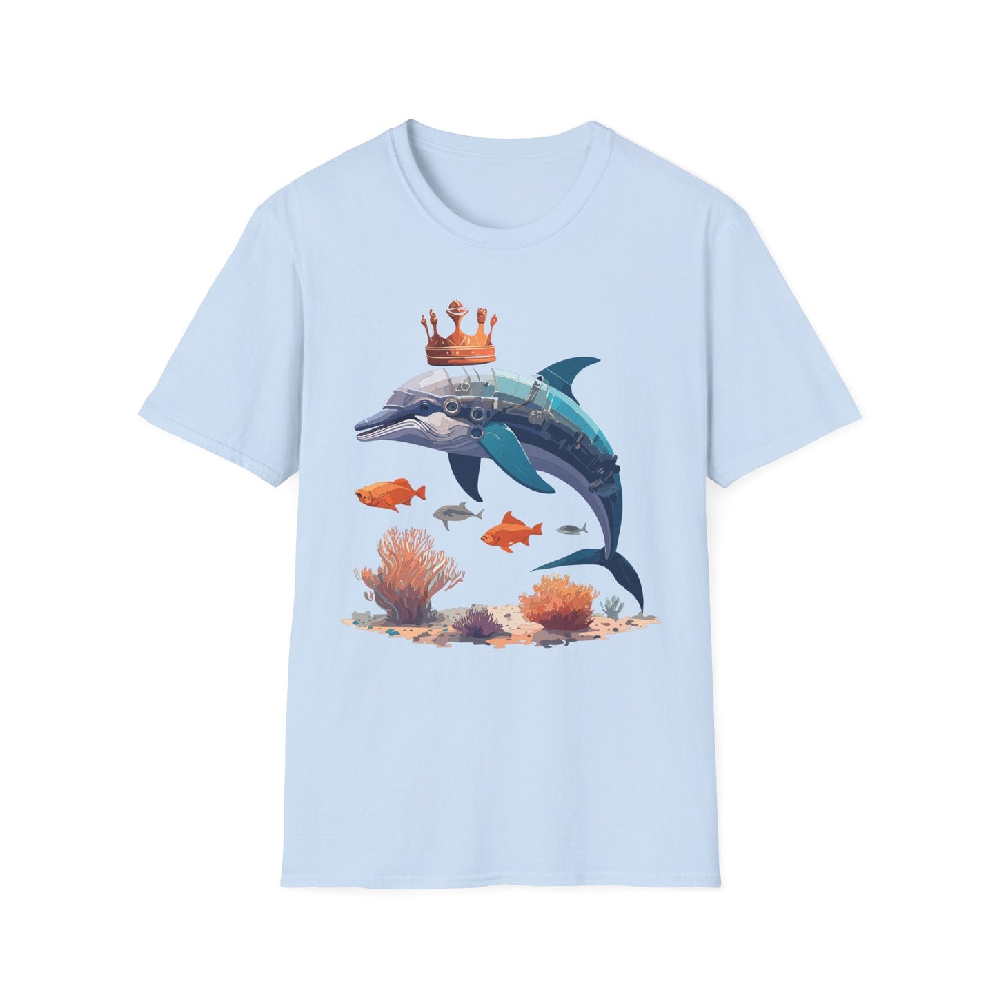 Dolphin Shirt Unisex Softstyle Short Sleeve Tee Gildan 64000 100 Percent Ring Spun Cotton