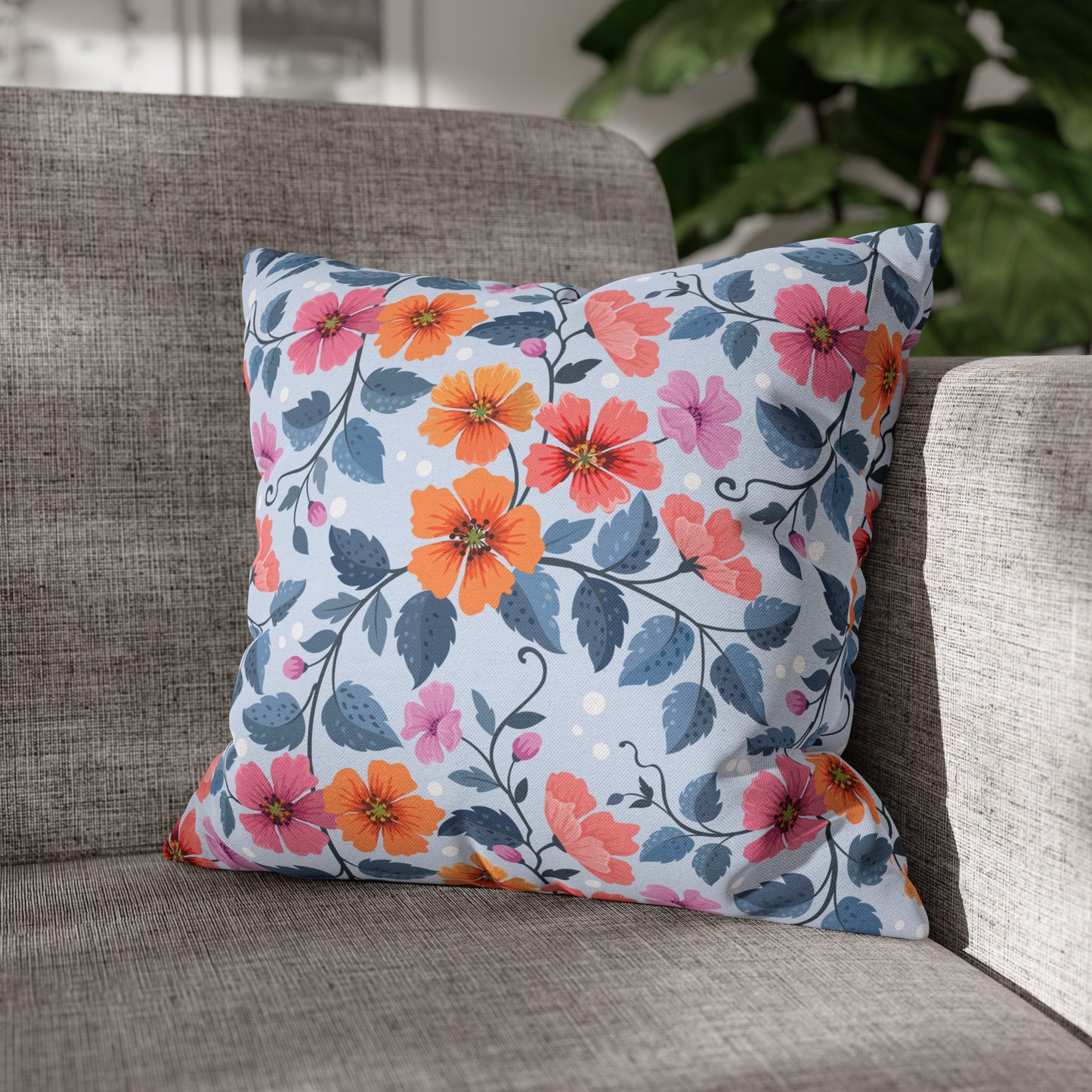 Floral Poly Pillowcase