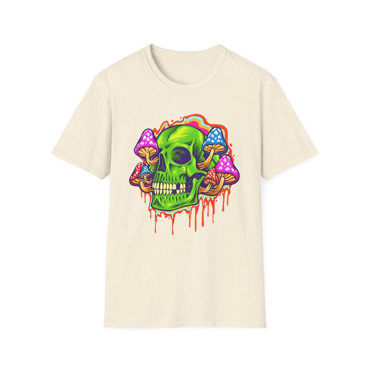 Skull Tee Shirt Unisex Skeleton Shirt With Skull Design Gildan Softstyle 64000 Cotton Tee