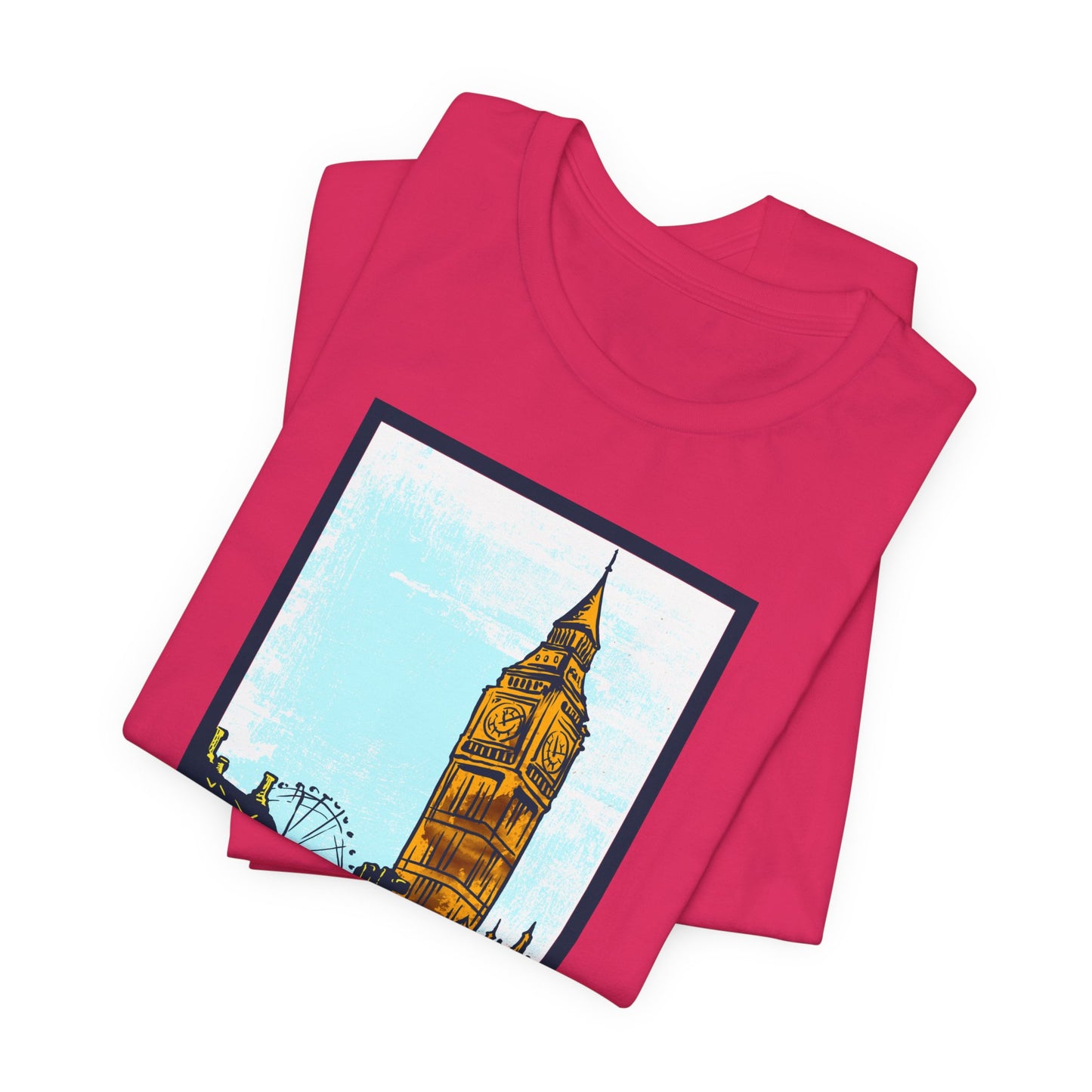 Retro Poster London Graphic Design Tee, London Shirt, Vintage Tees, Art Design T-Shirt, Graphic Tee, Retro Art Shirts