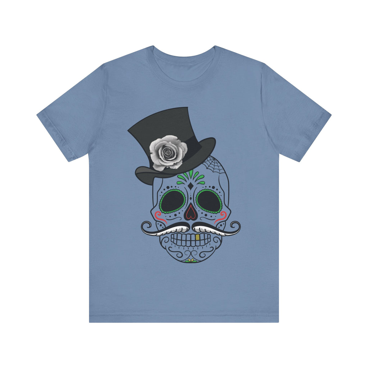 Camiseta unisex de algodón con calavera
