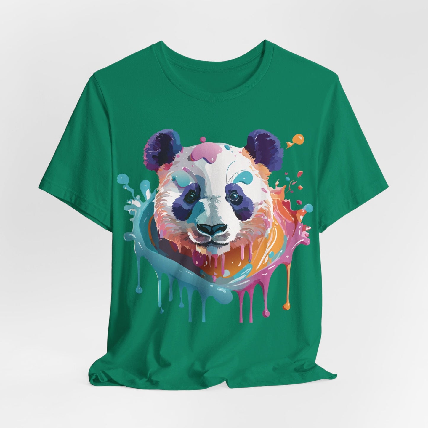 Panda Graphic Unisex 100 Cotton Vintage Art with Animal T-Shirt 12