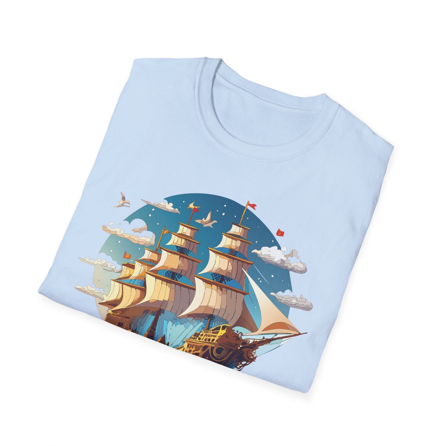 Ship T Shirts Frigate Vessel Tee Shirt Unisex Gildan Softstyle 64000 Cotton Tee Comfort Fit