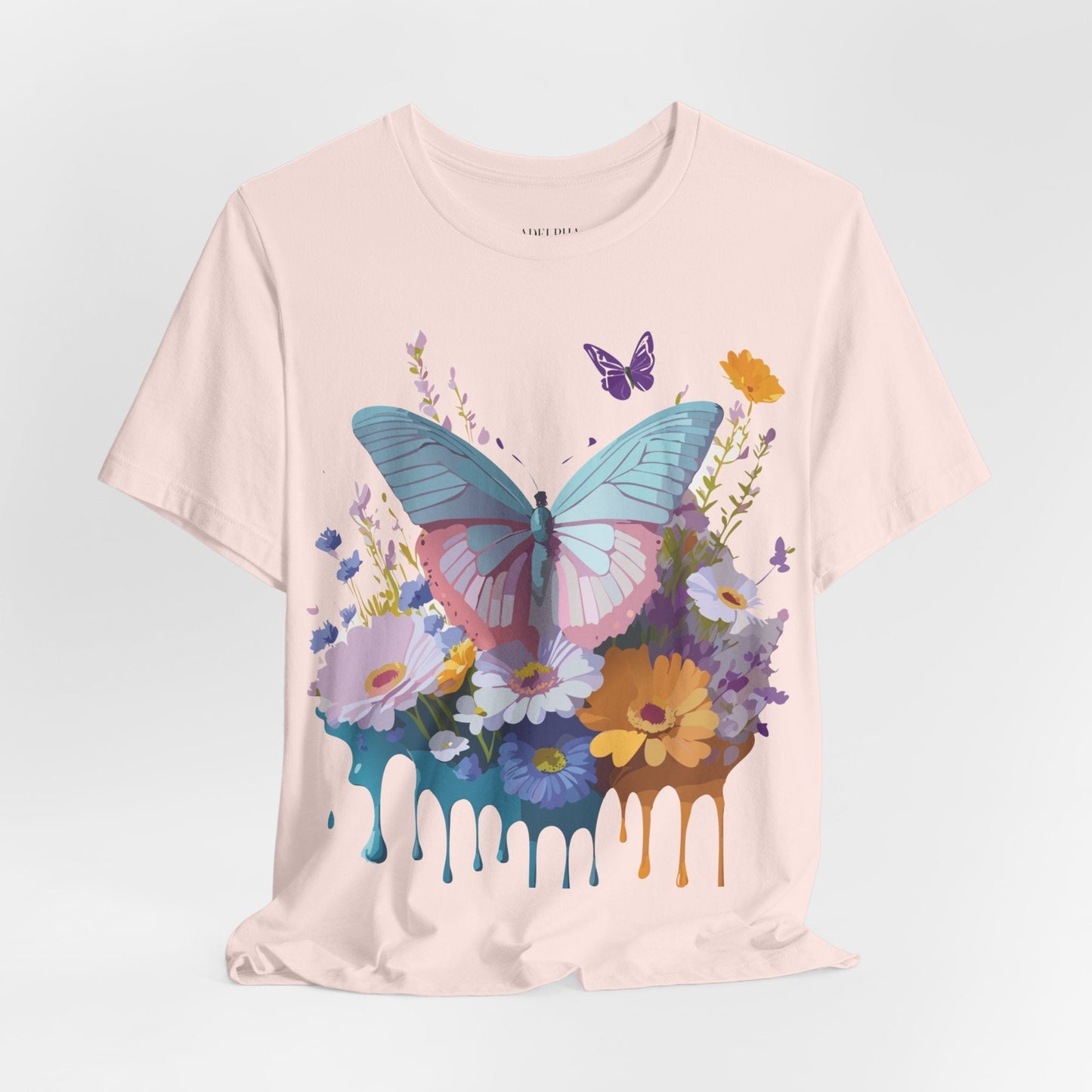 Butterfly Graphic Tee Unisex Short Sleeve Jersey Vintage Artwork Adelpha
