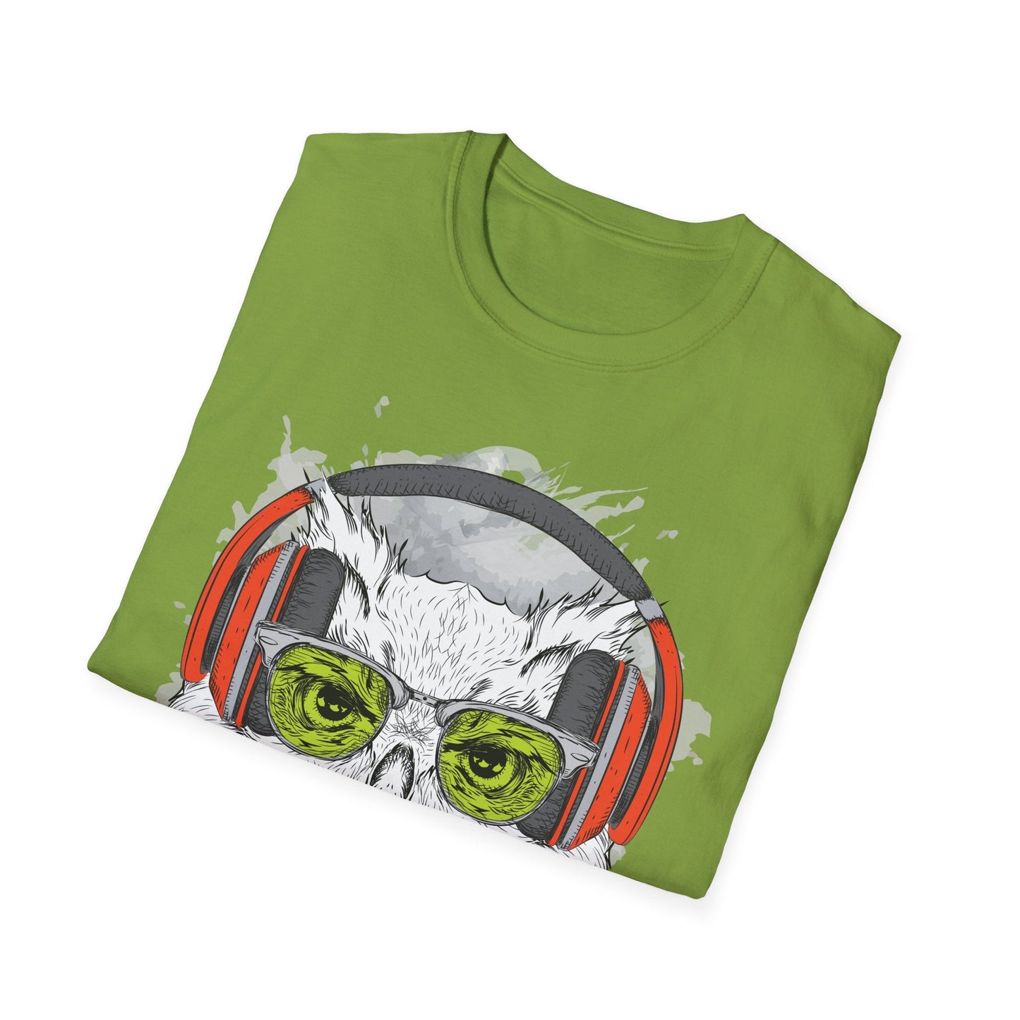 I Love Music Animals Shirt Unisex Tee With Headphones Graphic Design For Music Lovers
