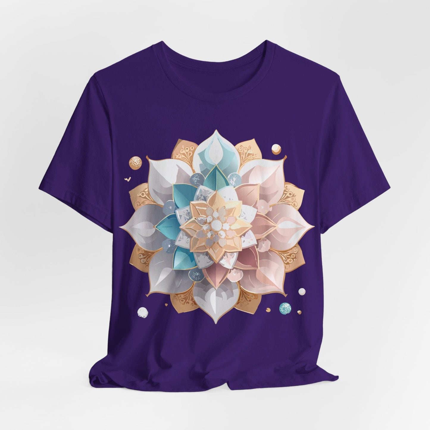 Mandala Graphic Unisex 100 Cotton Vintage Floral Artwork Tee 3