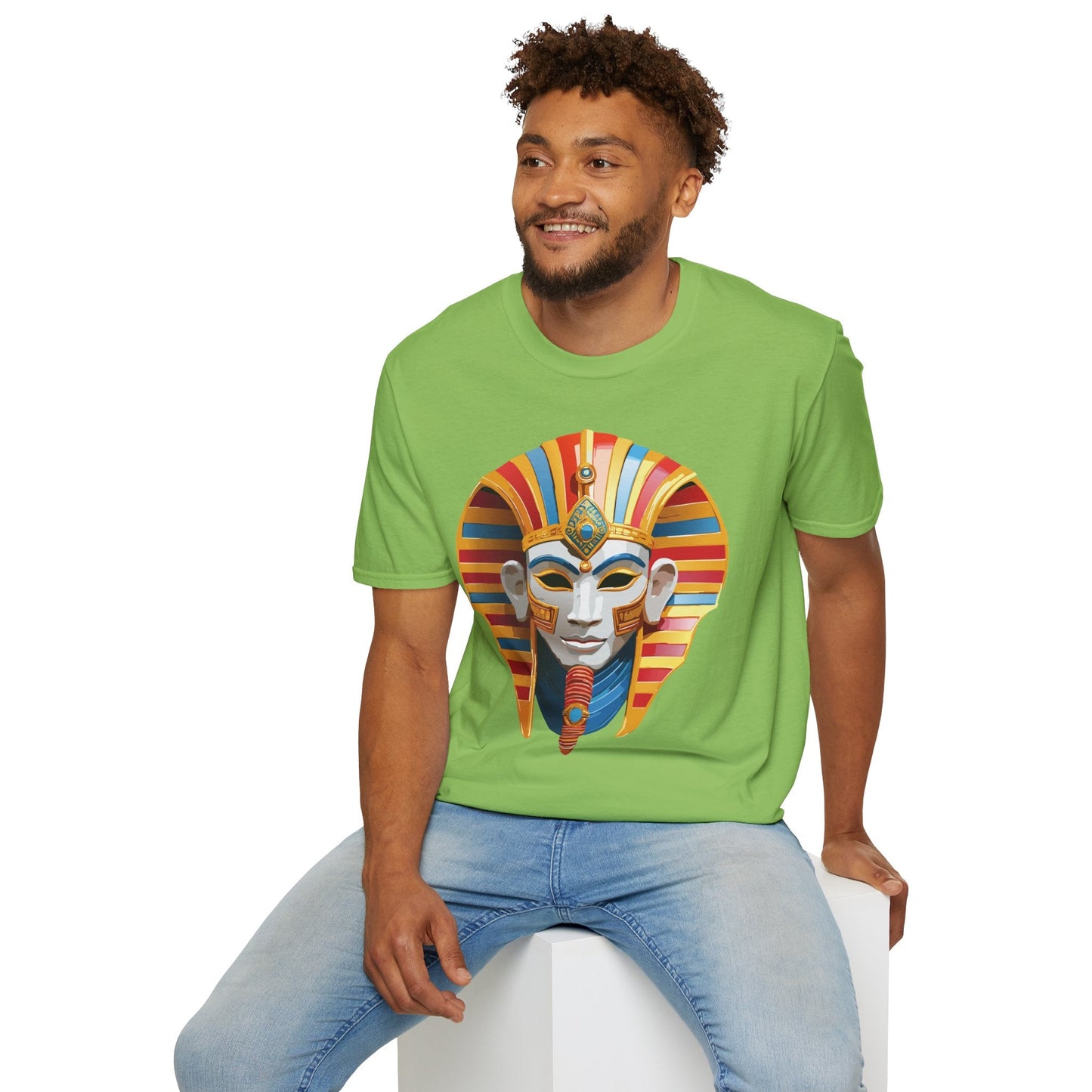 Mask Tee Shirt Unisex Art Design Masquerade Tee Gildan Softstyle 64000 Lightweight Cotton