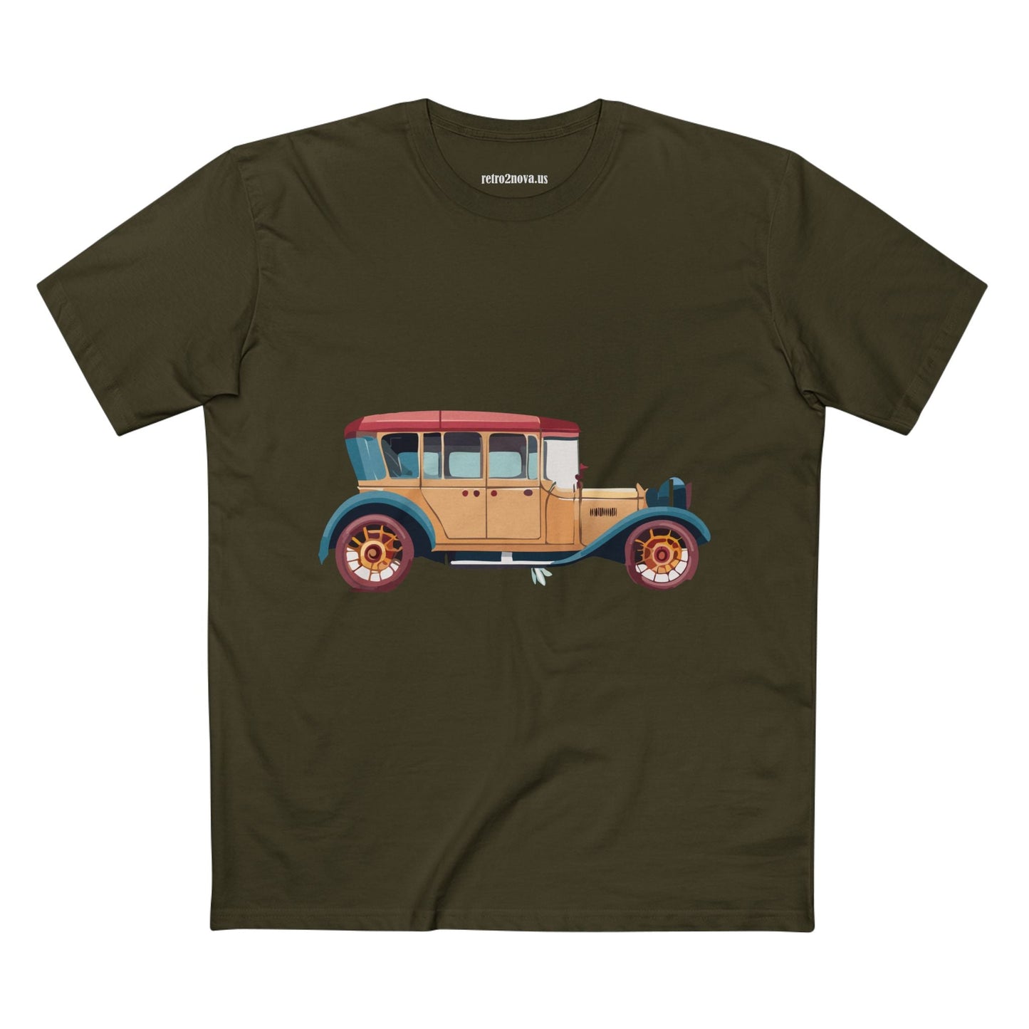 Retro Car Shirts Vintage Car Shirts RC5 Unisex Premium Cotton Art Tee With Original Design