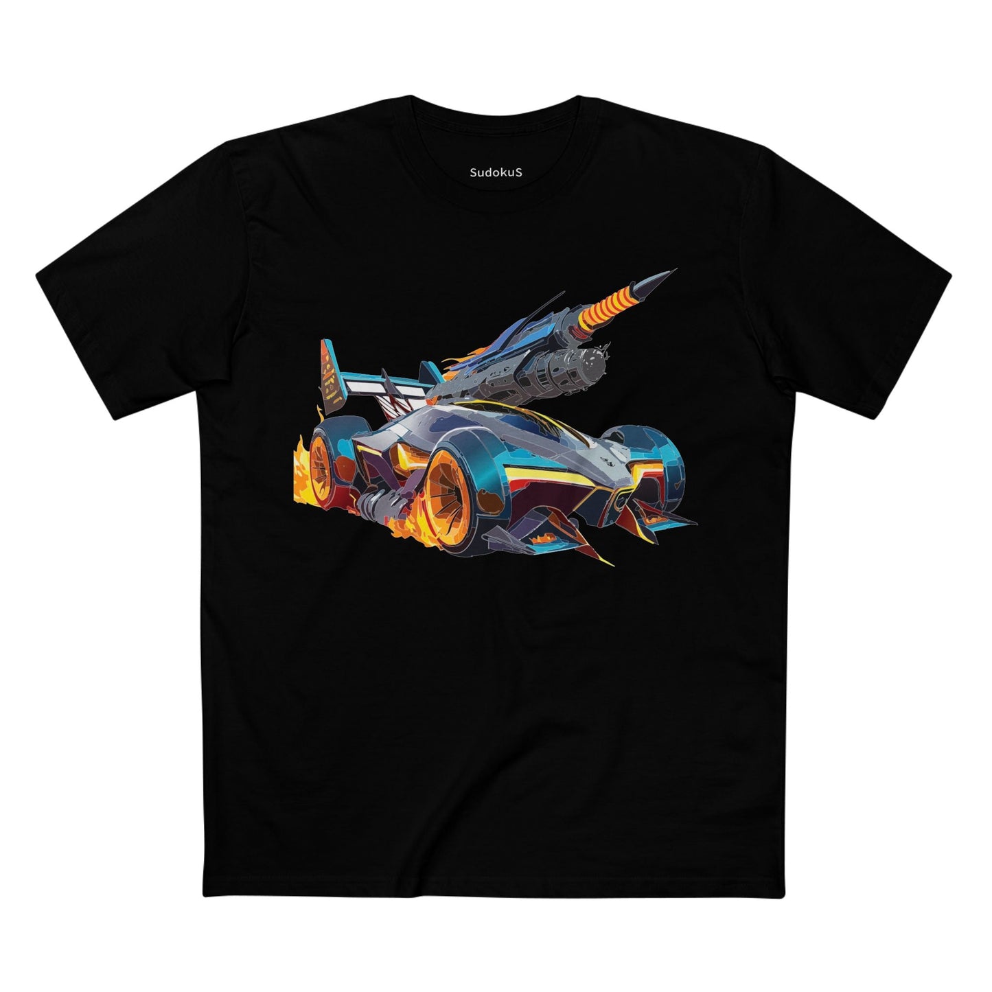 Car Graphic Unisex 100 Cotton Staple Tee 5