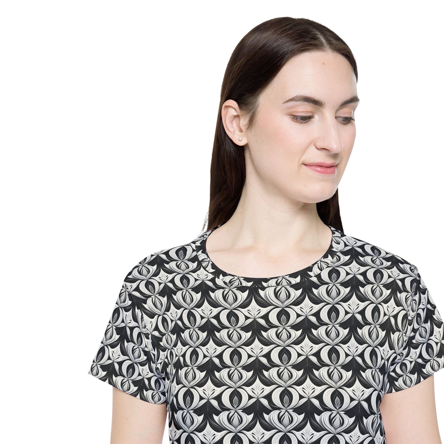 Women Poly Shirt with Ornament O12