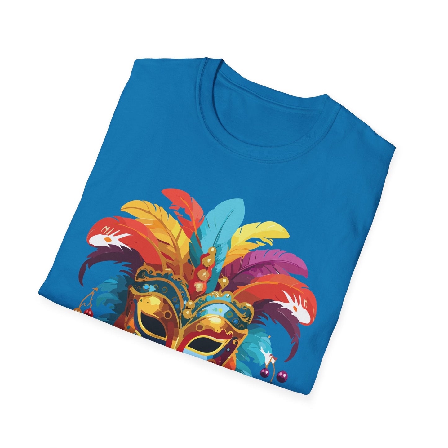 Mask Graphic Unisex Cotton Masquerade Design Artwork Tee 30