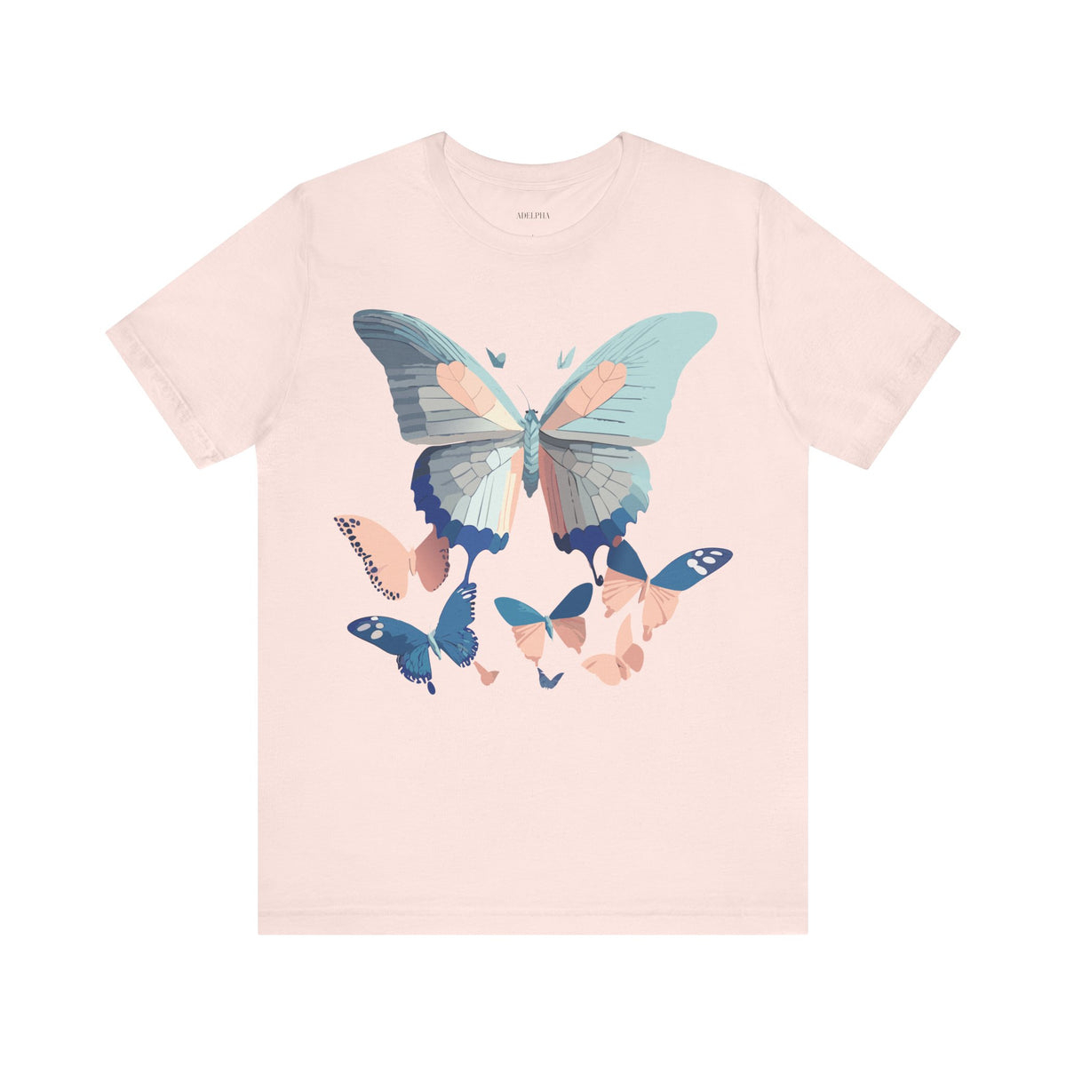 Butterfly Graphic Unisex Cotton Bella+Canvas Tee with Art Design n22