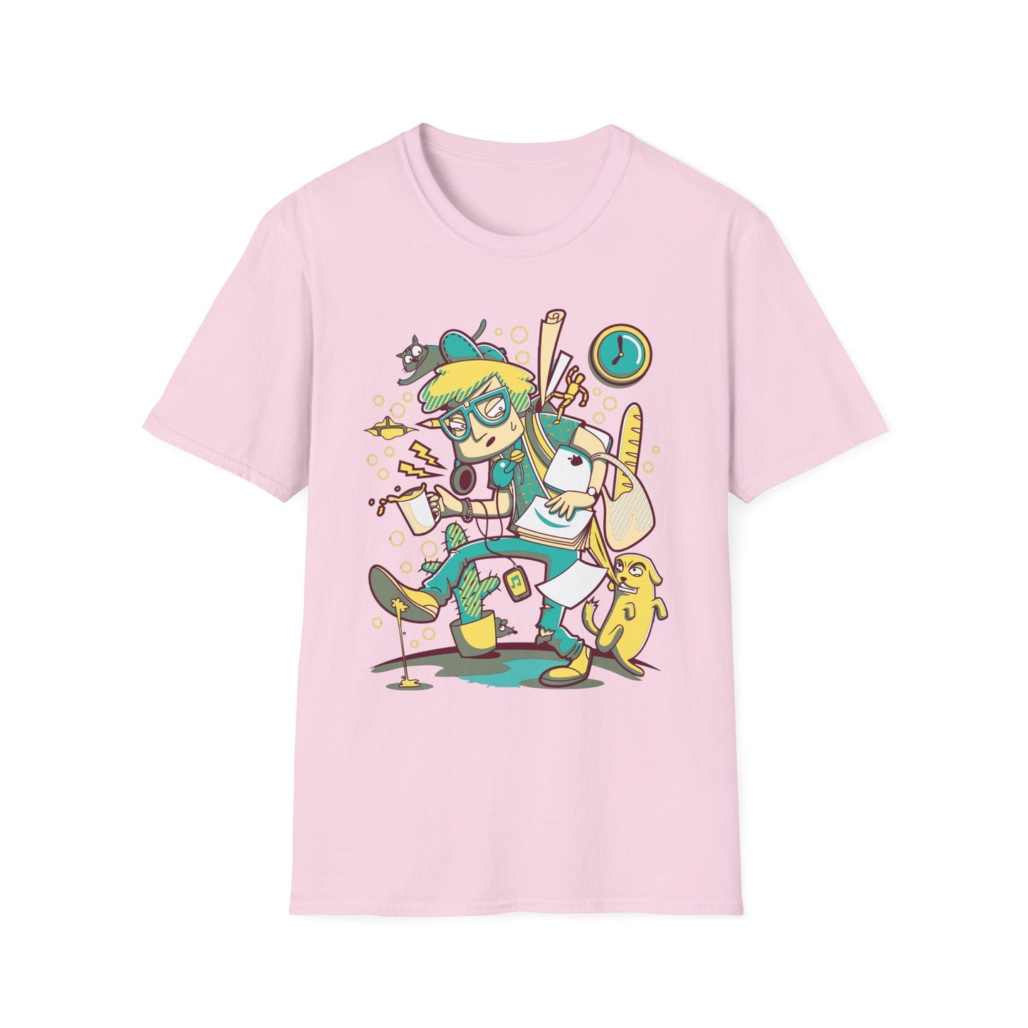 Cartoon T Shirt Animation T Shirt Funny Tee Shirt Unisex Gildan Softstyle 64000 Cotton Tee