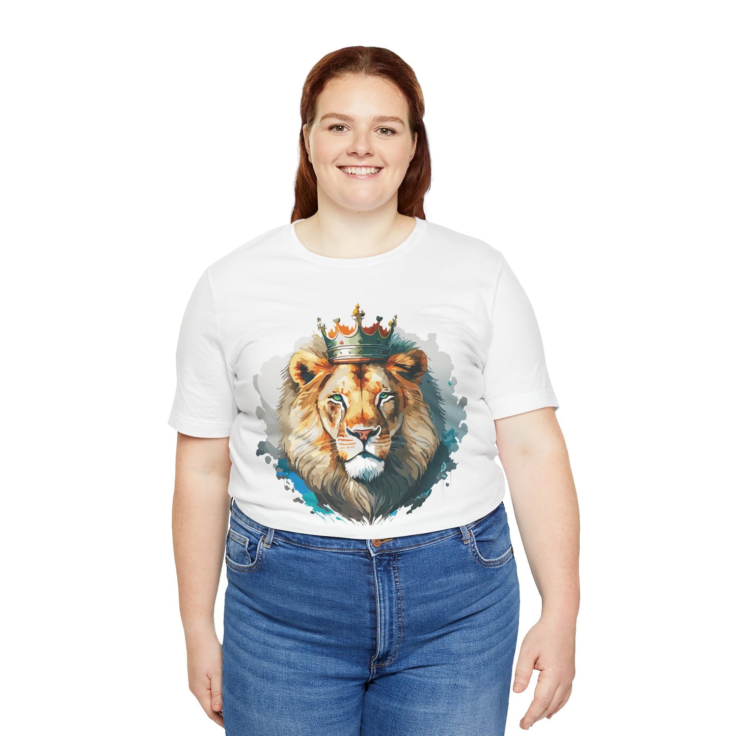 Lion Shirt, Animal Shirt, T-Shirt with Lion, Art Design Tee, Animal Tees, Safari T-Shirt, Crown Tee 13