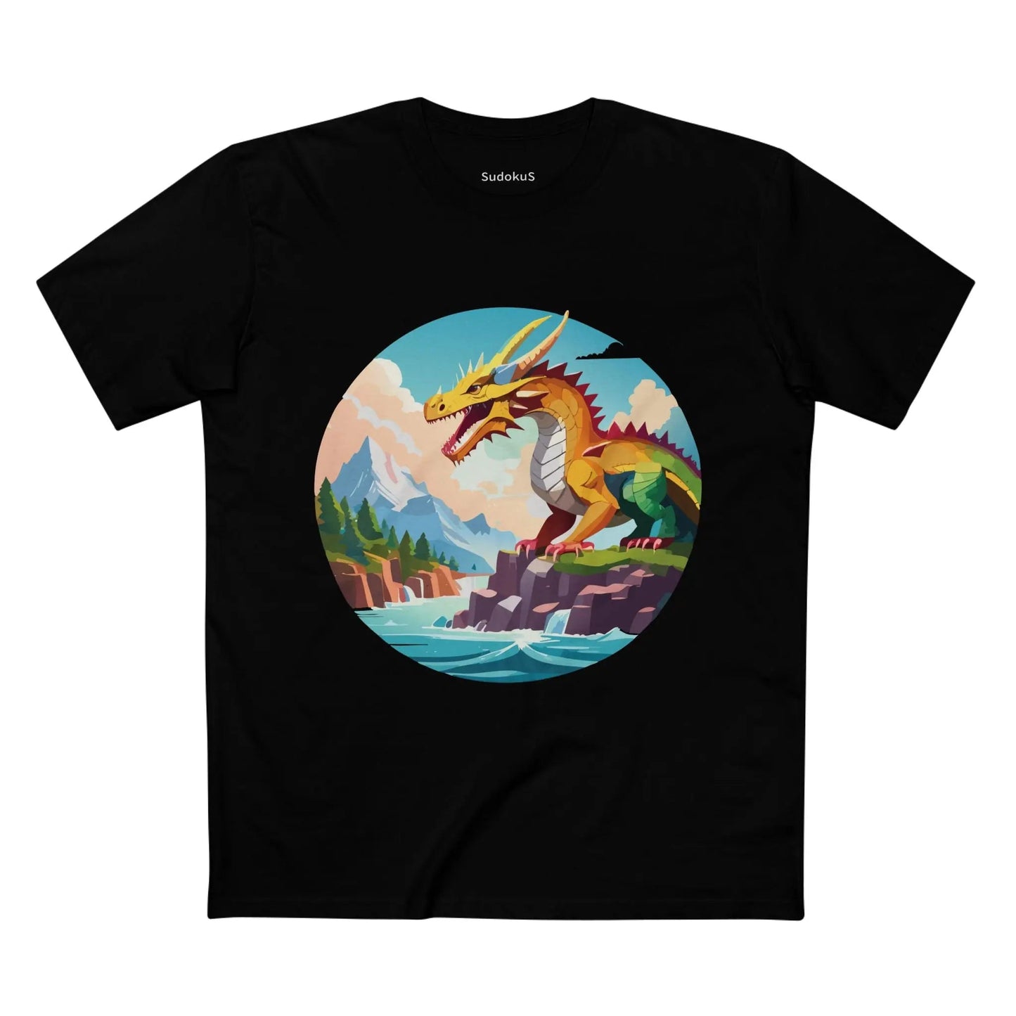 Dragon Graphic Unisex 100 Cotton Staple Tee 31