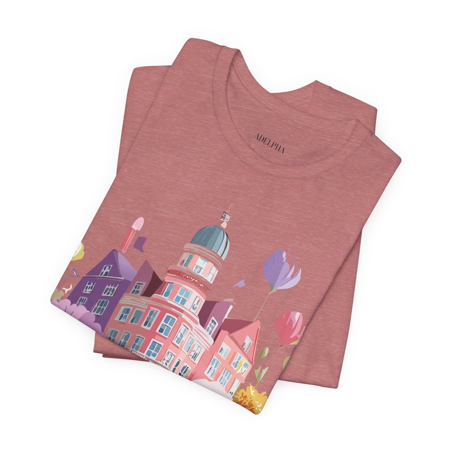 Unisex Graphic T Shirt With Adelpha Artwork Vintage Amsterdam Design Short Sleeve