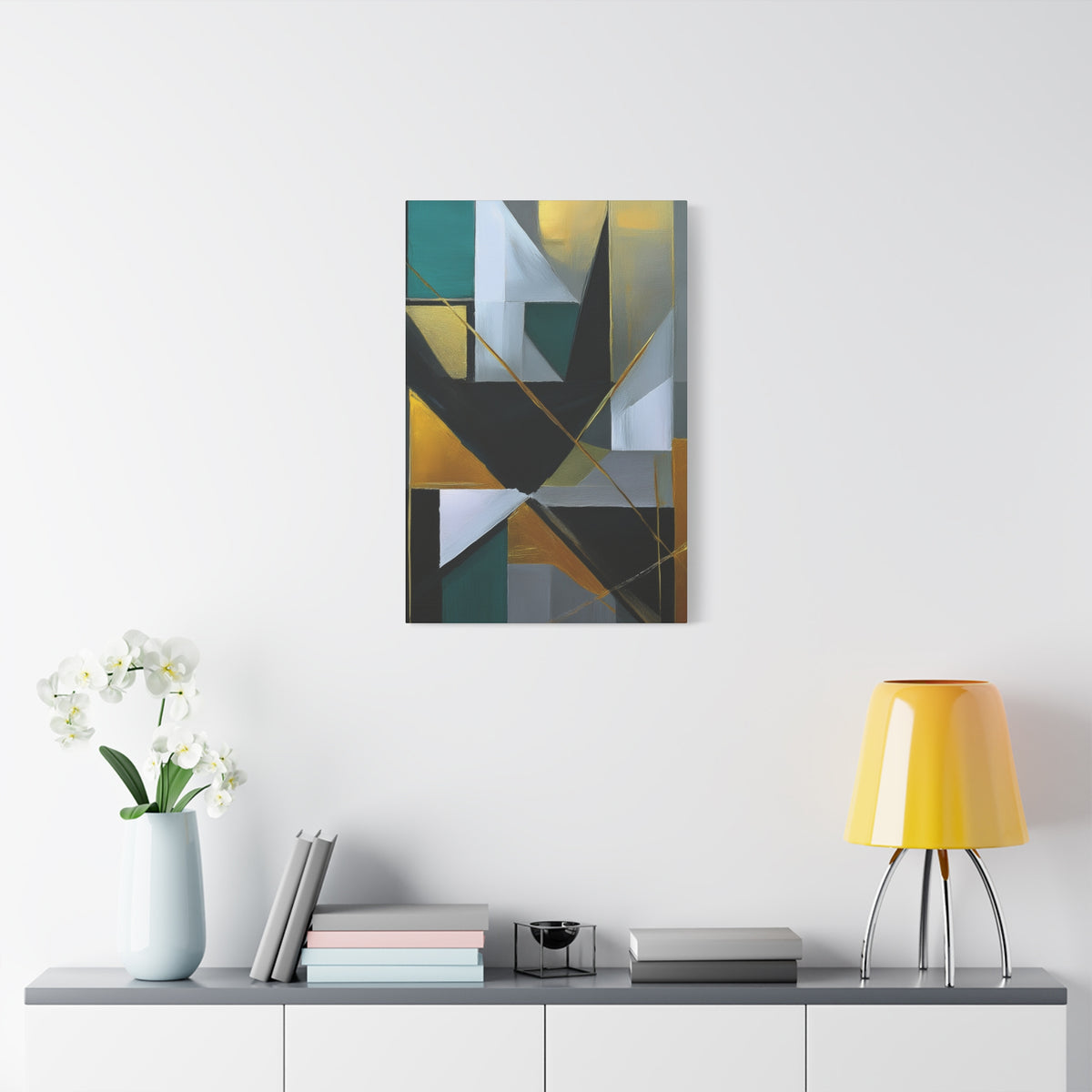 Abstract Geometric Painting Print Canvas 20x24,20x30,24x30 24x32,24x36,30x40 32x48,36x48,40x60 Pine-Wood Inner Frame ABS-77