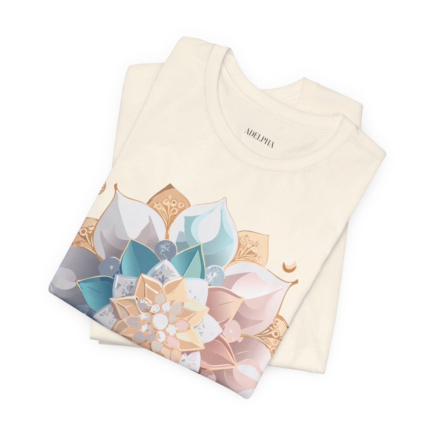 Adelpha Mandala Graphic Tee Unisex Jersey Short Sleeve Art Design Shirt Premium Comfort Wear