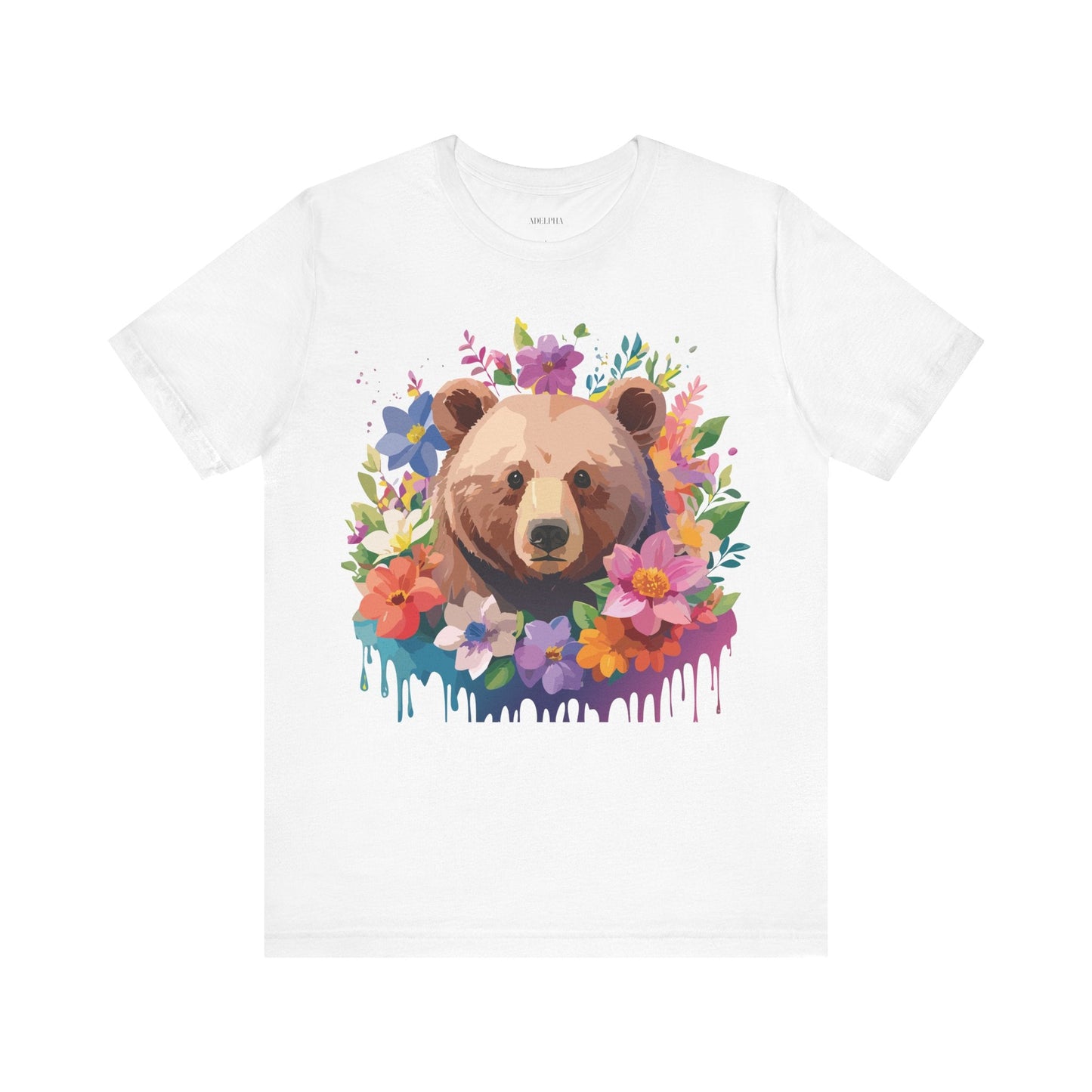 Bear Graphic Tee Adelpha Unisex Vintage Inspired Short Sleeve Shirt