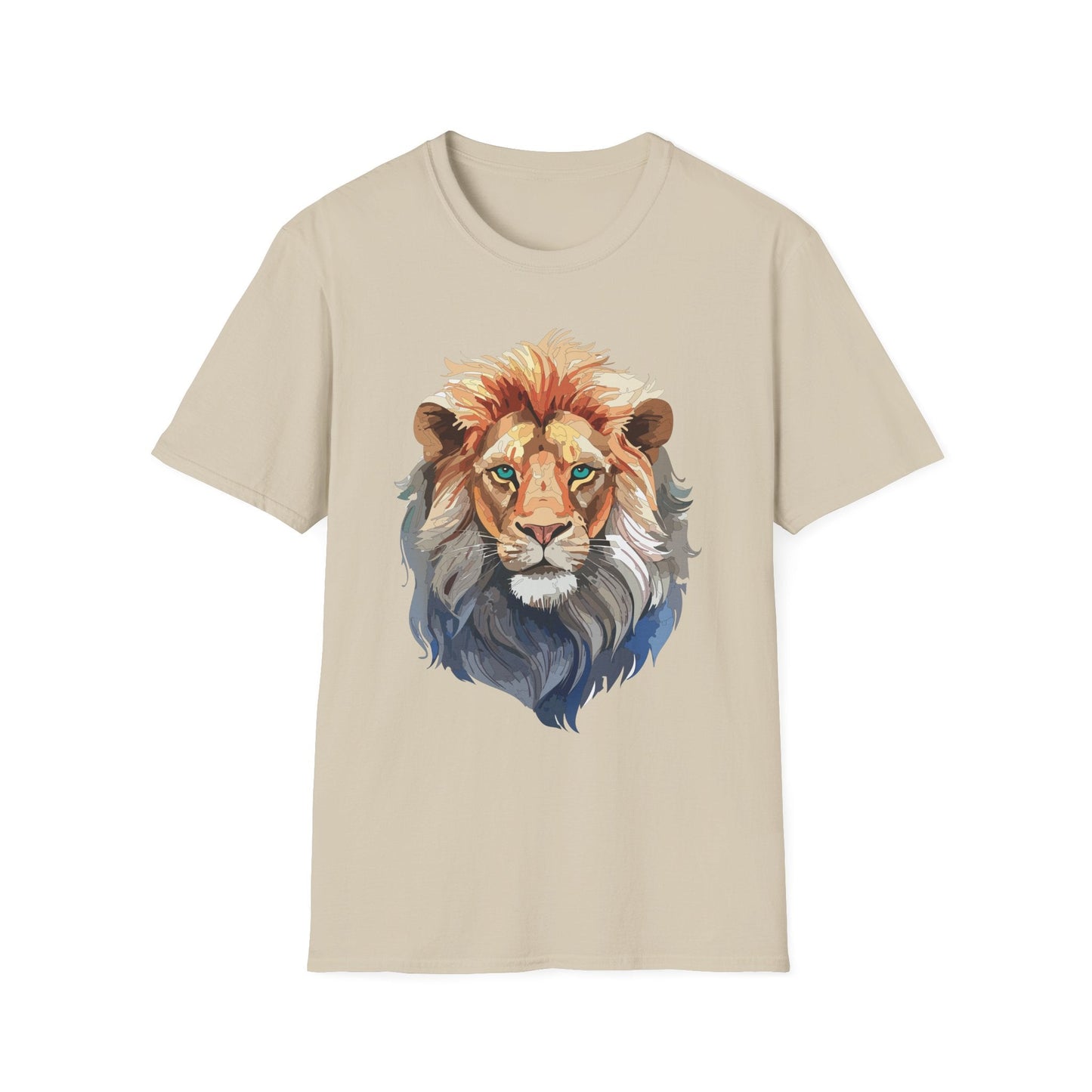 Lion Shirt Unisex Animal Tee Gildan Softstyle 64000 Cotton Tee