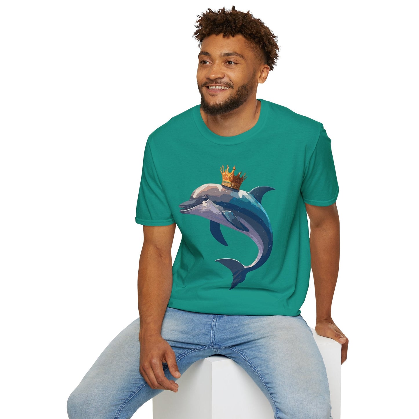 Dolphin Shirts Unisex Gildan Softstyle 64000 100 Percent Cotton Tee For Animal Lovers