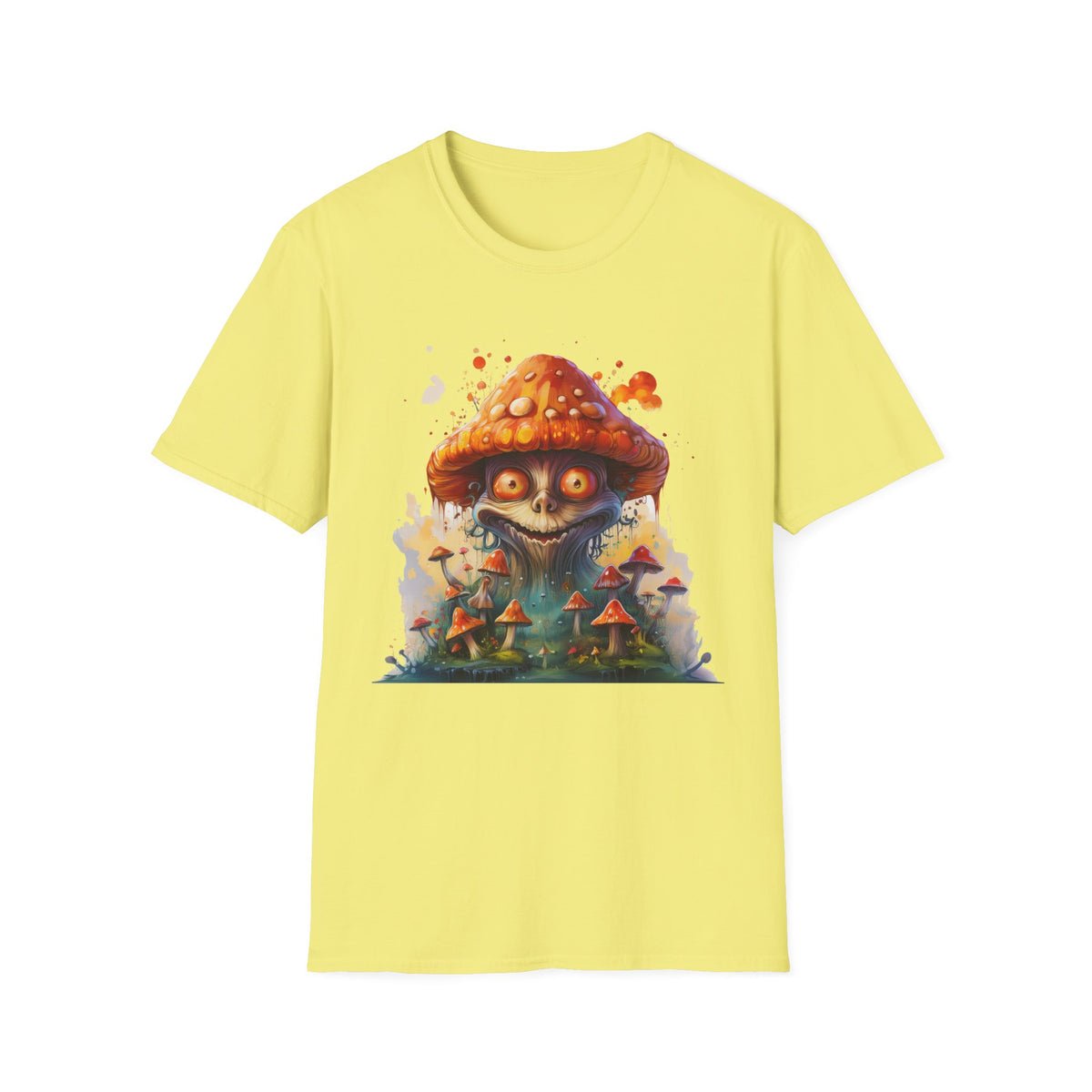 Funny Mashroom Cartoon  Graphic Tee Gildan Unisex 100 Cotton Tee Shirt c19