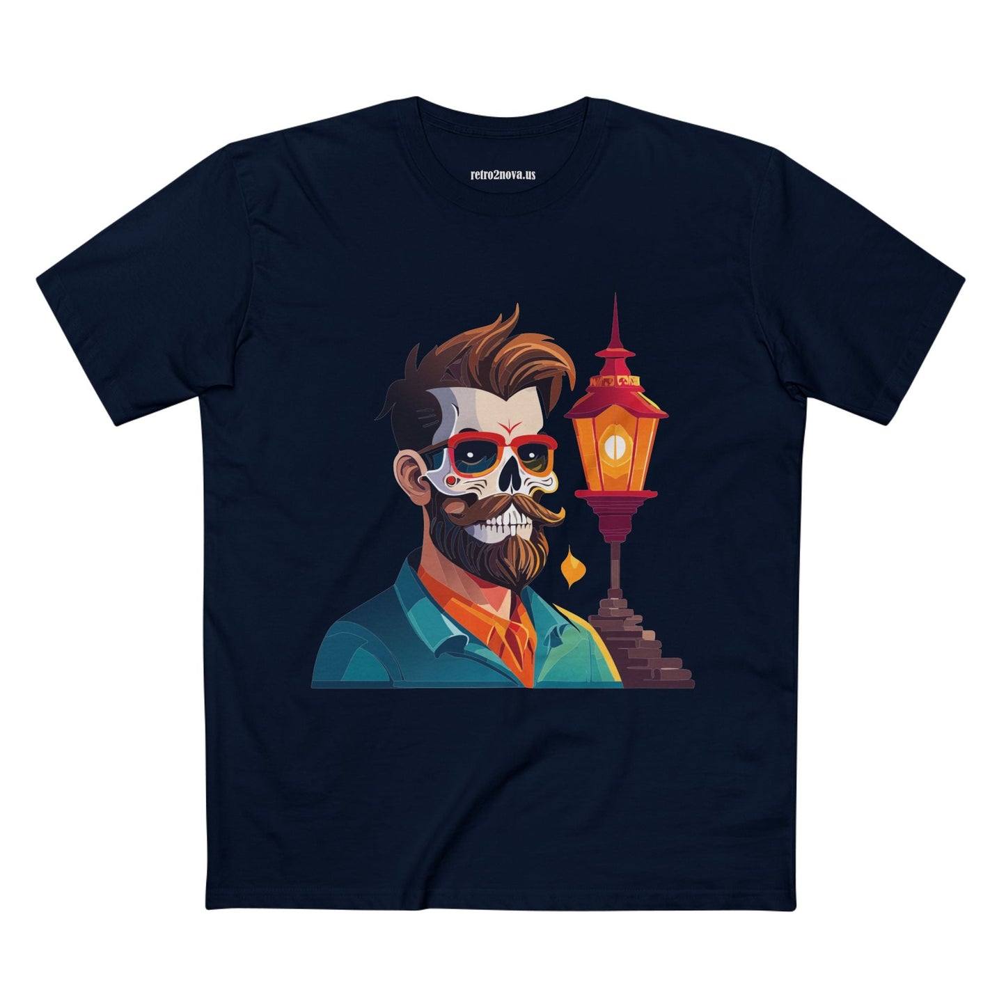Skull Shirt Unisex Premium Cotton Tee With Skeleton Art Design From Retro2Nova Exclusive Collection
