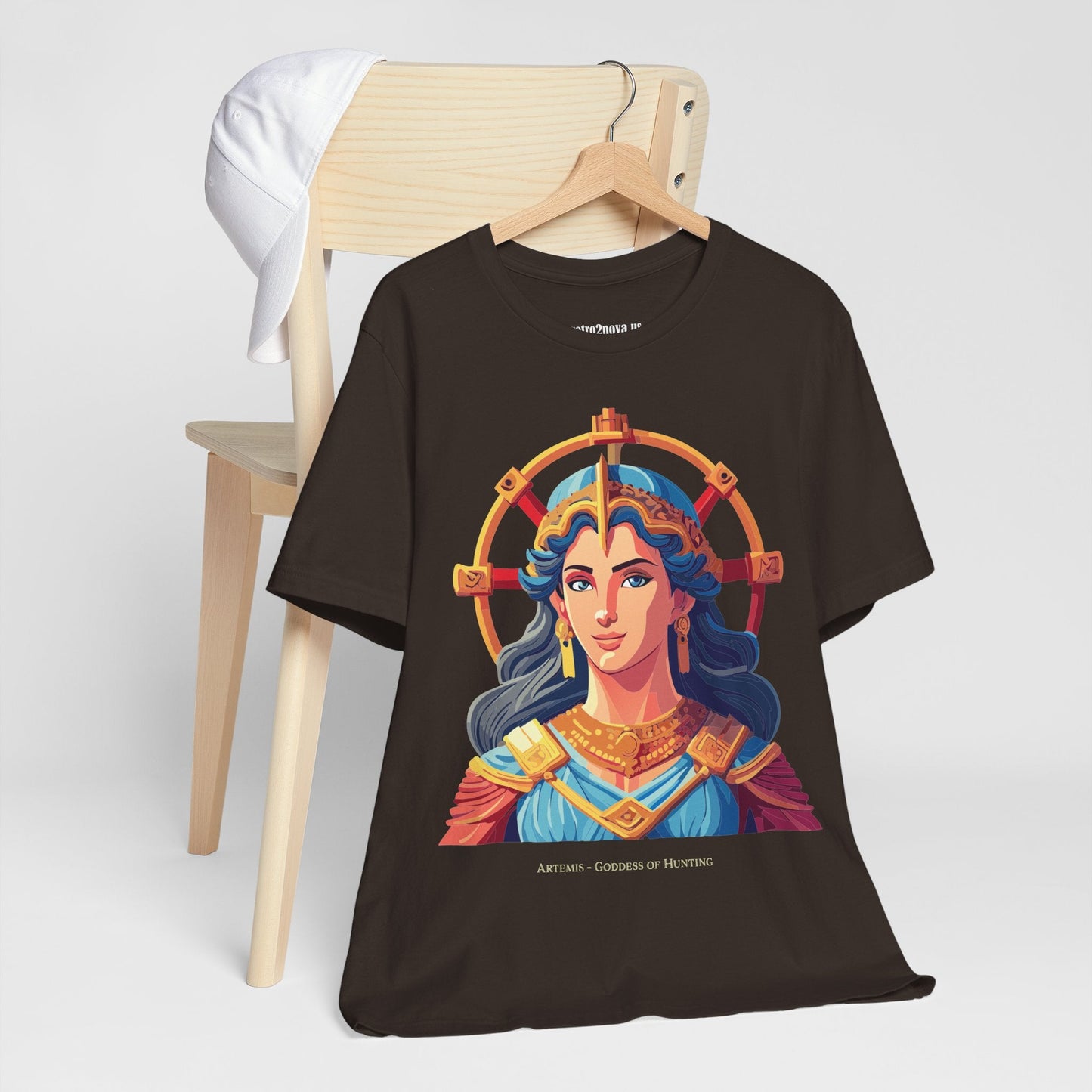 Artemis Goddess Shirt Unisex Graphic Tee Vintage Inspired Artwork by Retro2Nova Collection