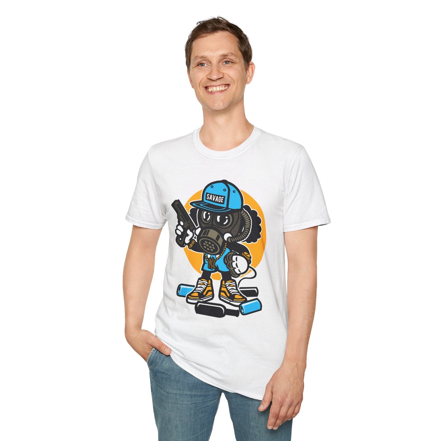 Cartoon T Shirt Animation T Shirt Funny Tee Shirt Unisex Gildan Softstyle Cotton Tee 64000