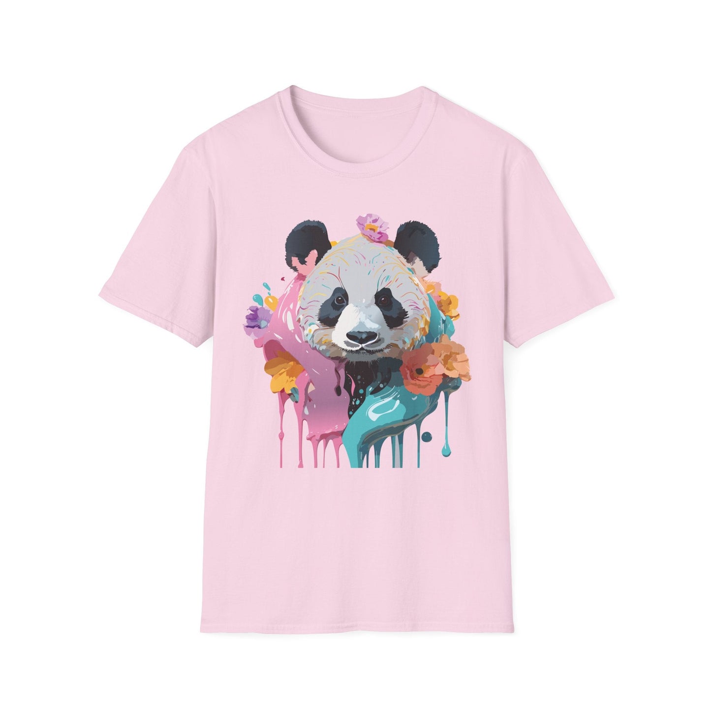 Gildan Softstyle Panda Shirt Unisex T Shirt With Panda Animal Design 100 Percent Cotton Tee